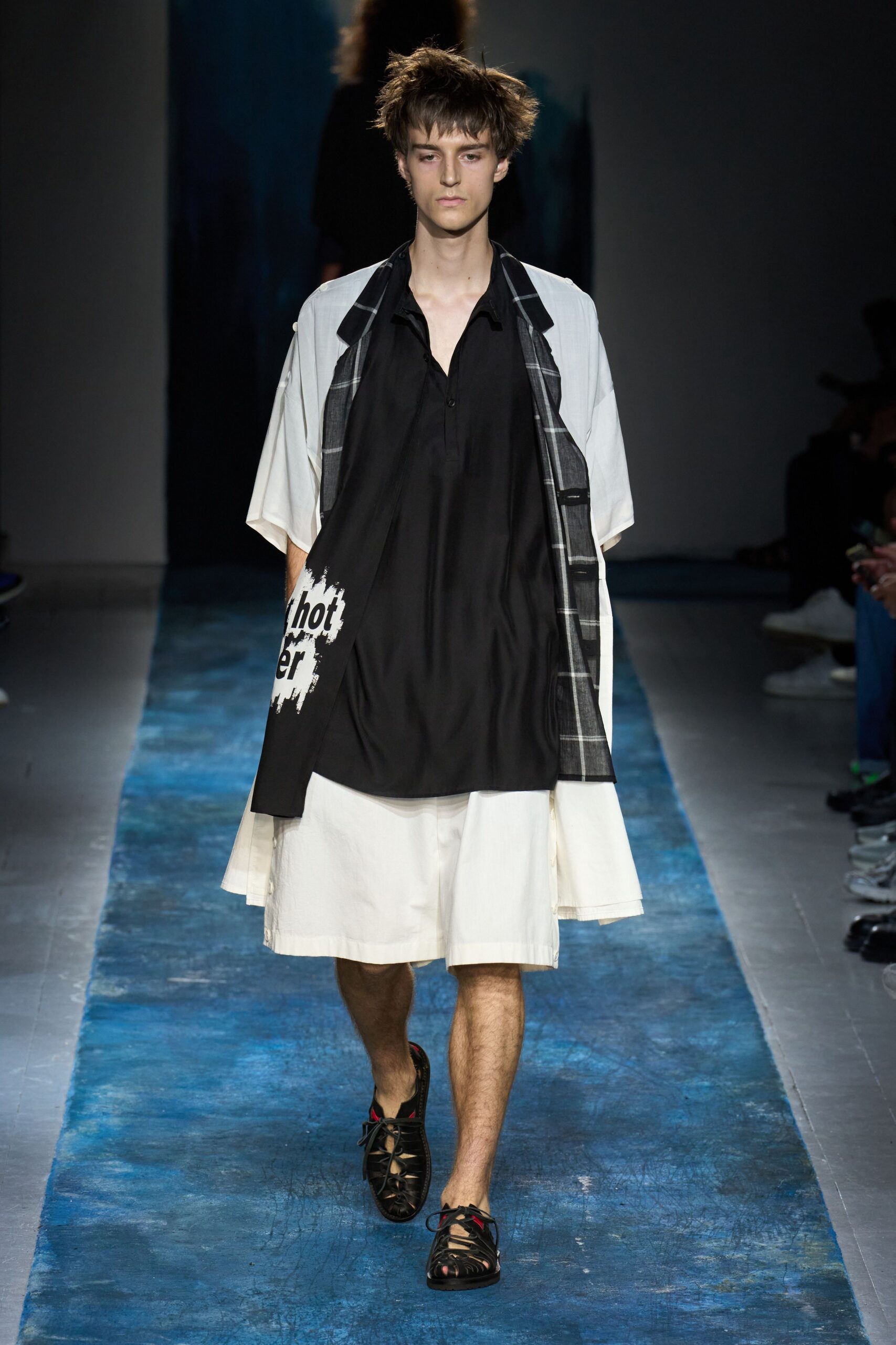 white long-sleeve oversized layered coat