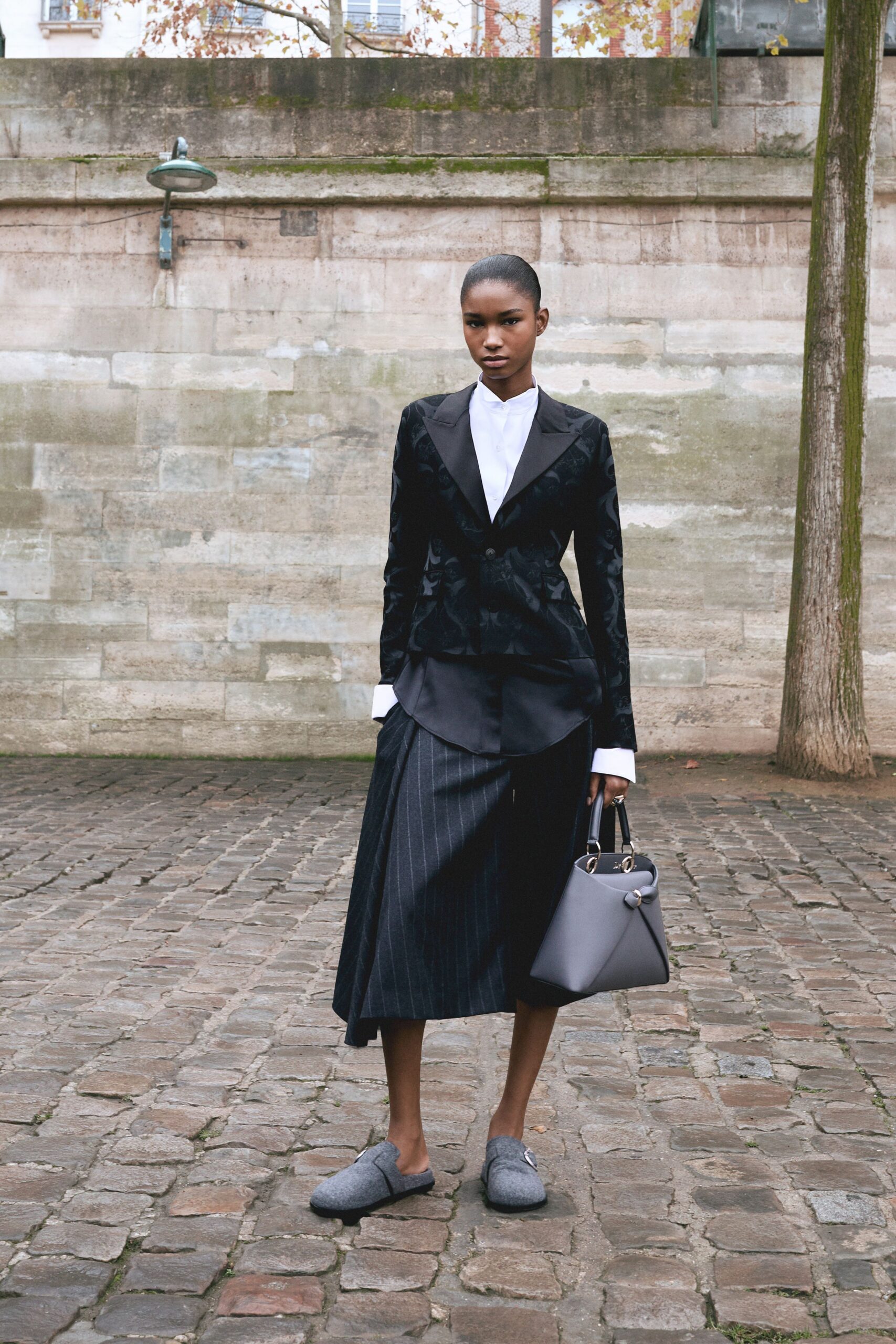 black velvet tailored blazer