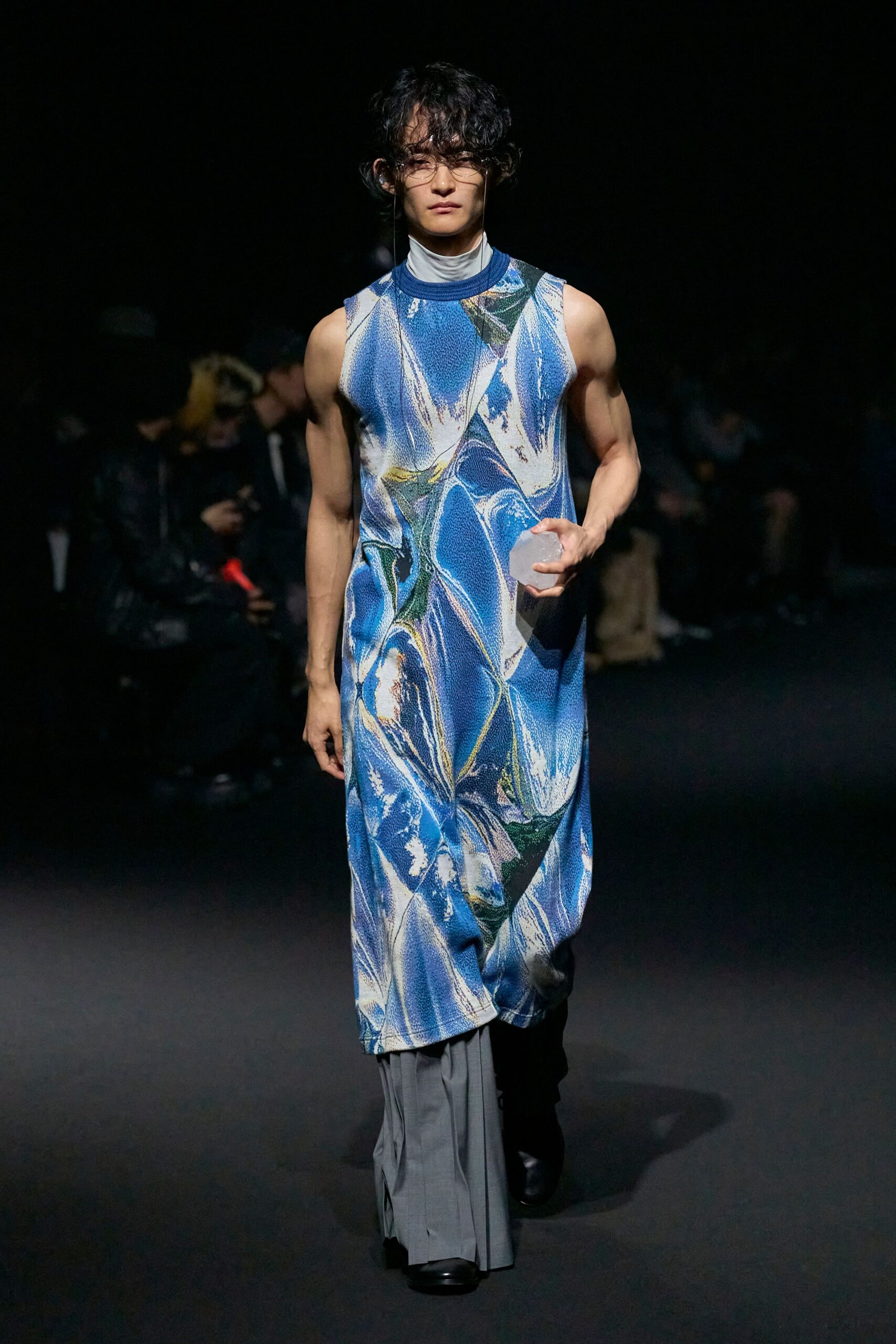 blue green silk midi dress