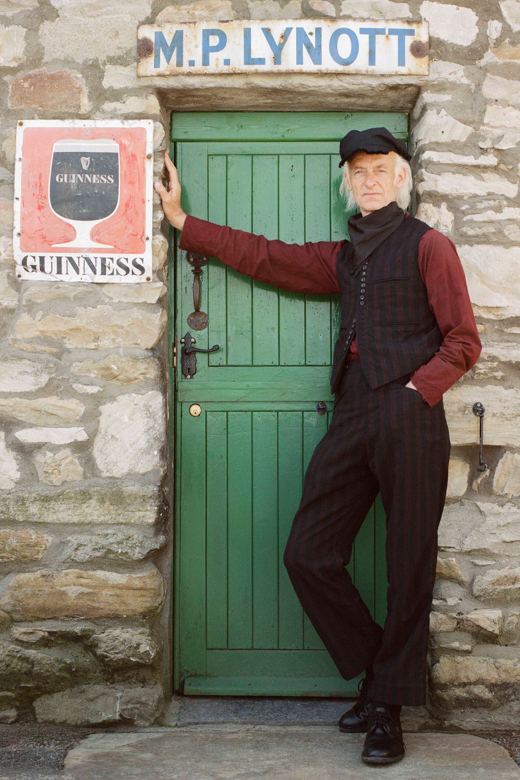 brown wool long-sleeve collared tailored checked vest