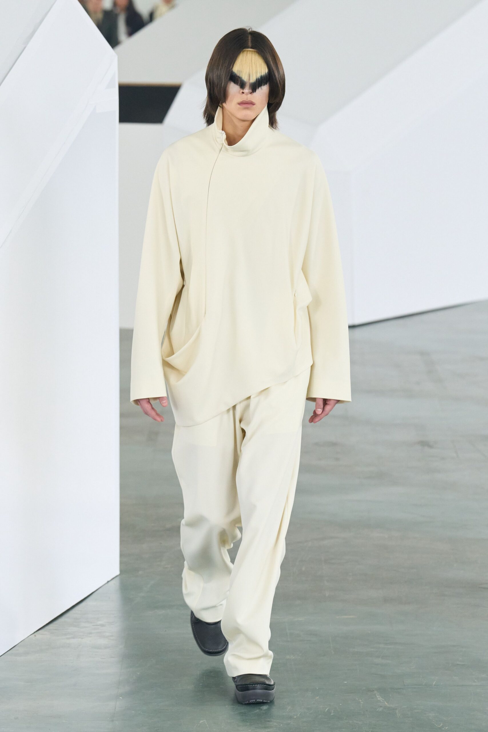 white relaxed top and pants
