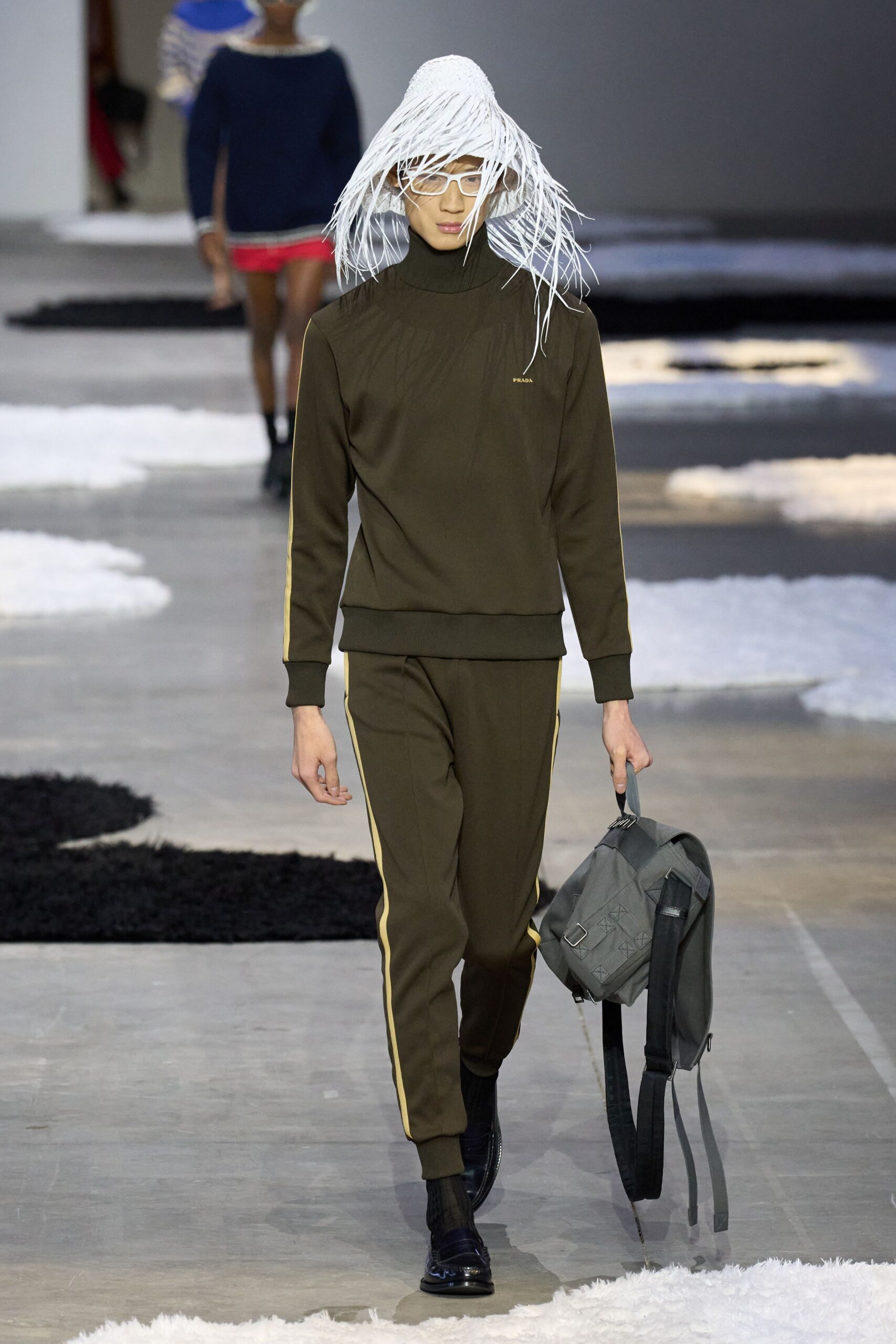 olive fitted sweater and pants