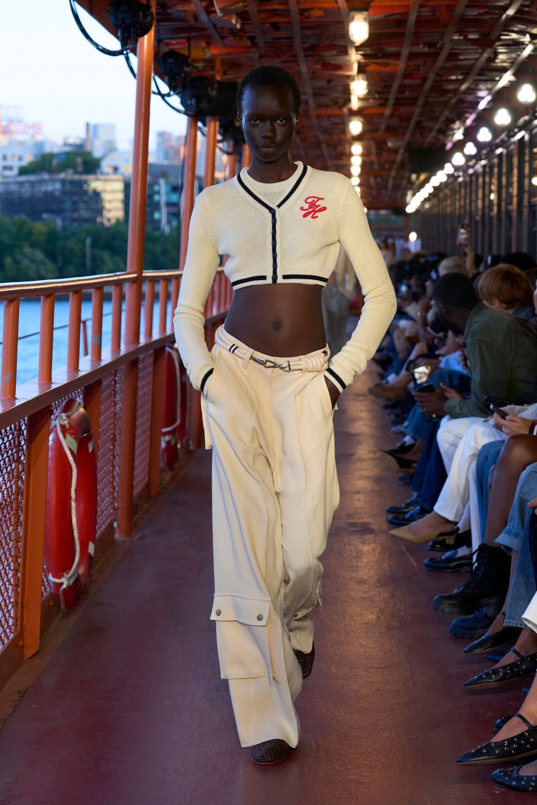 beige leather belt
