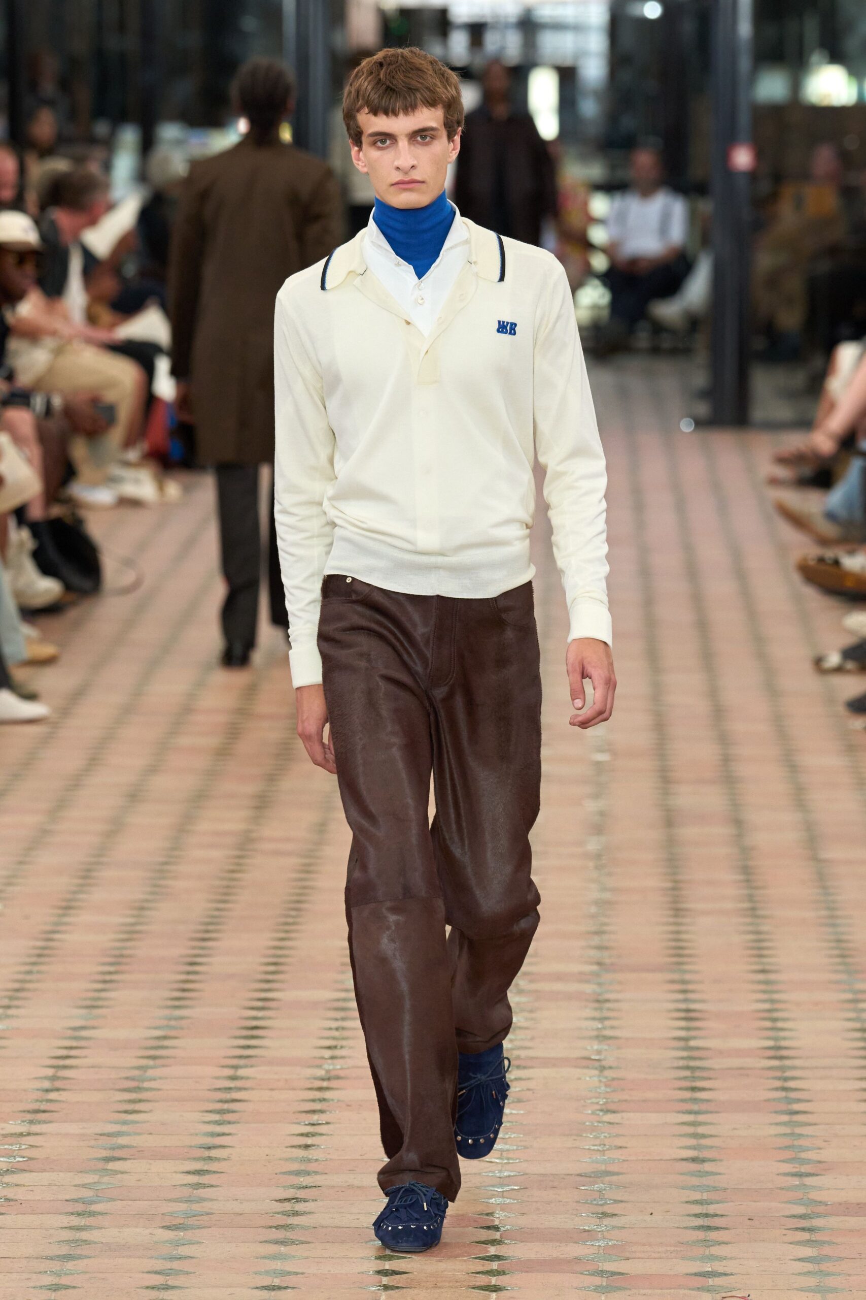 brown suede fitted pants