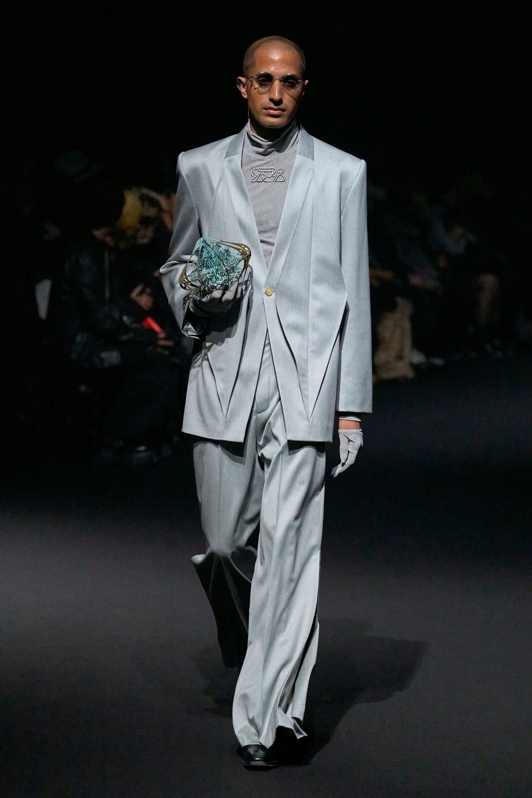 white silk gloves