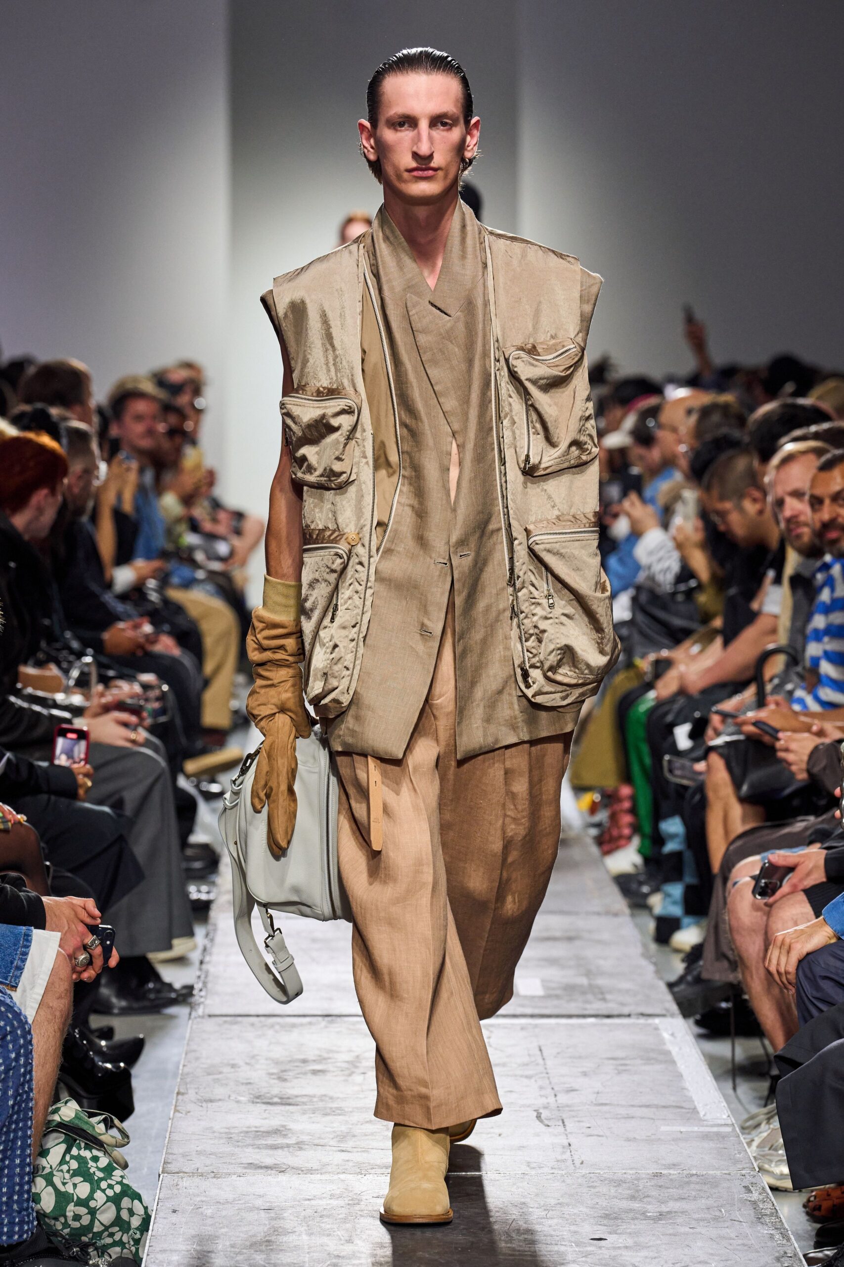 beige vest with pockets