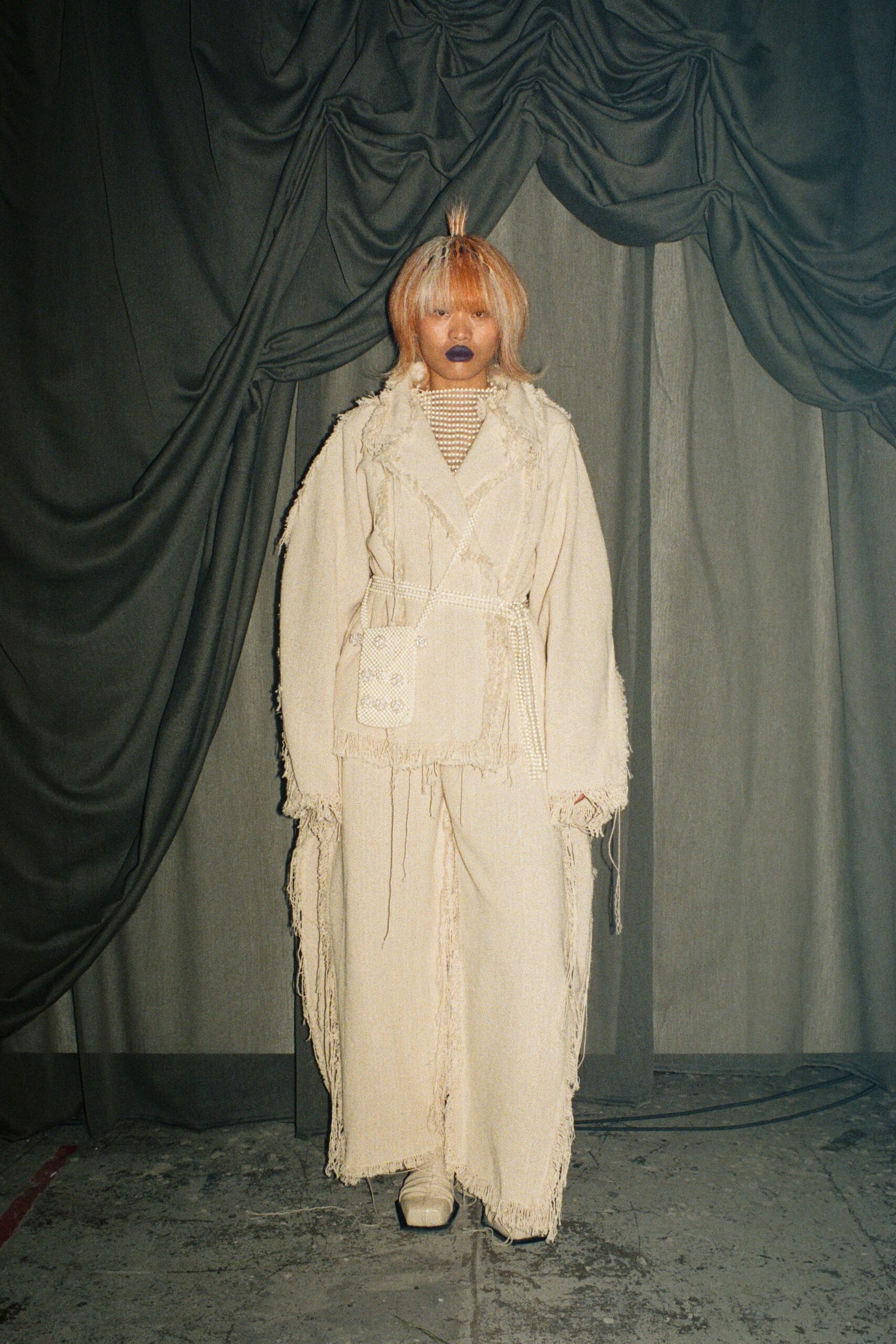 beige relaxed jacket and pants