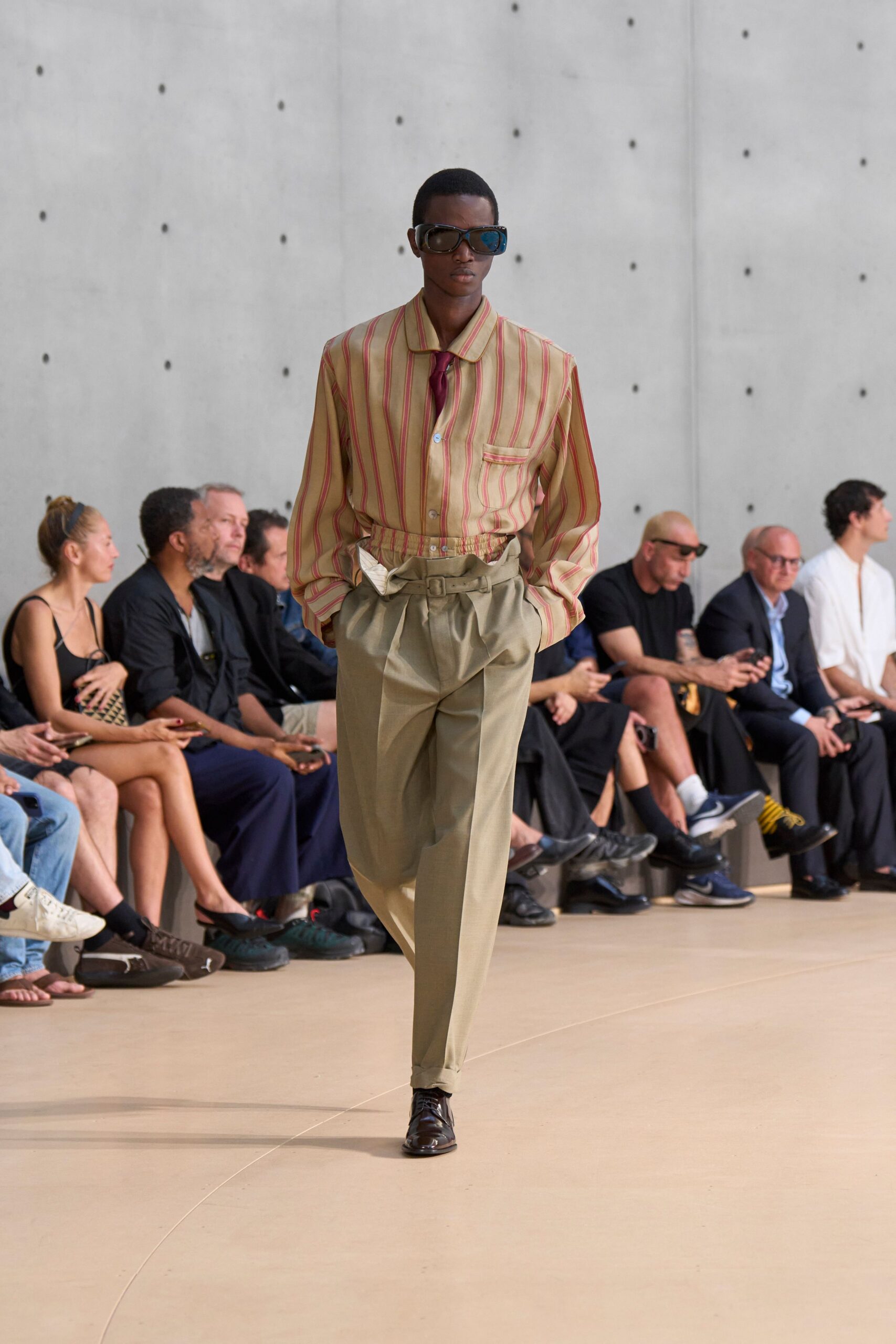 relaxed striped shirt and pants