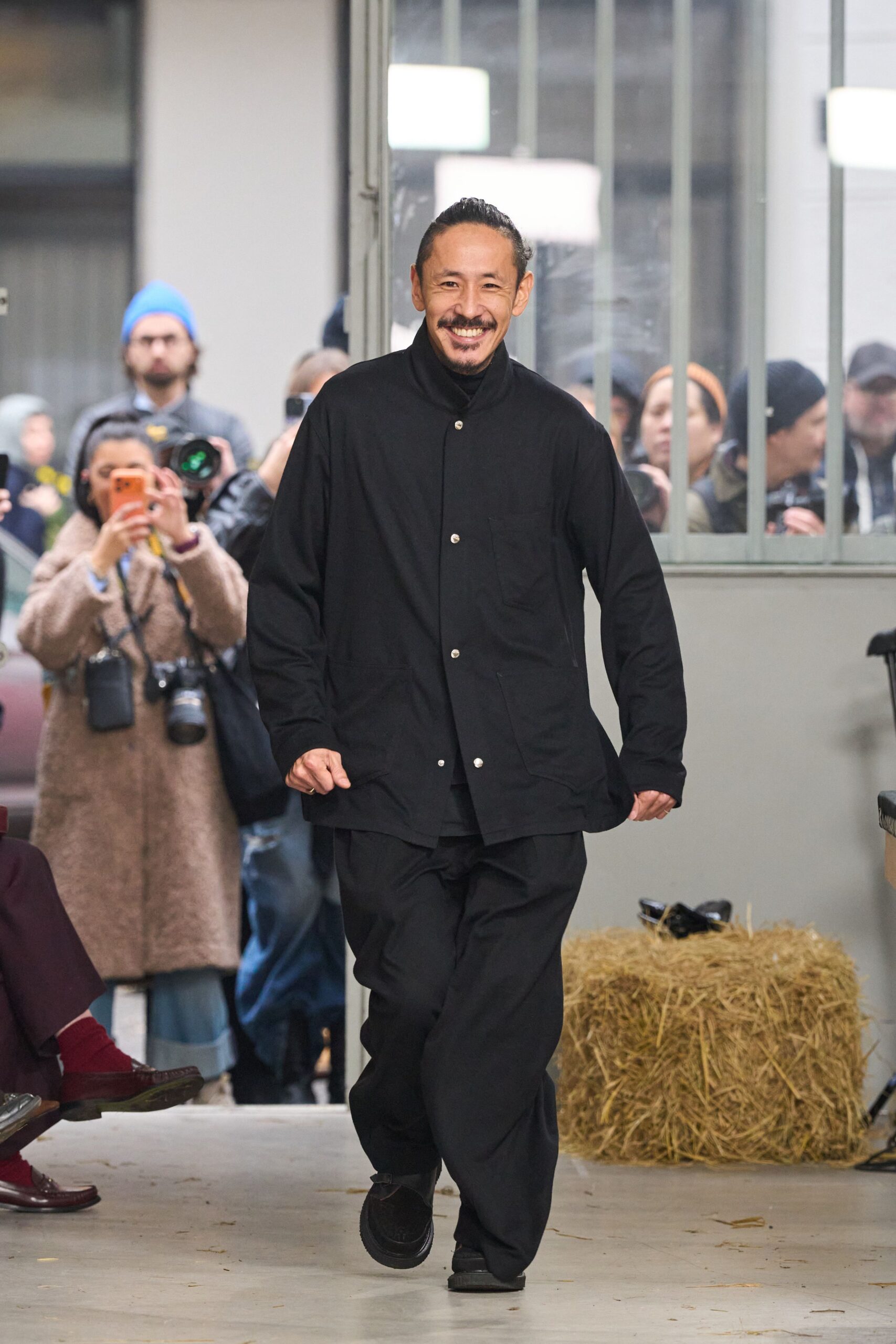 black relaxed jacket and pants