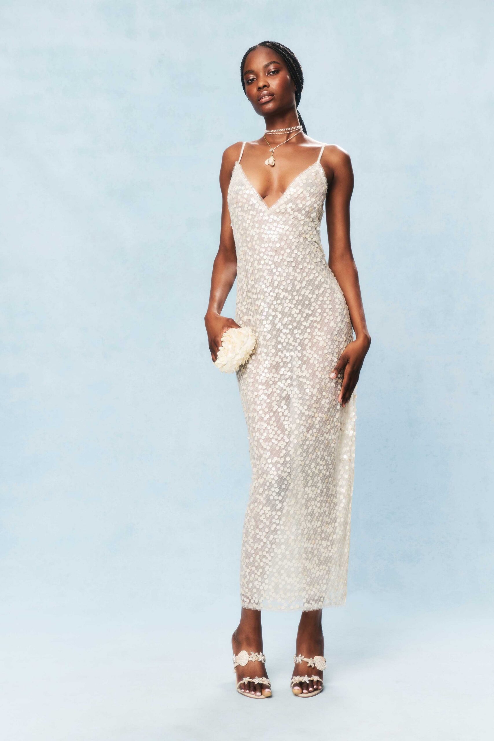 white lace fitted midi dress