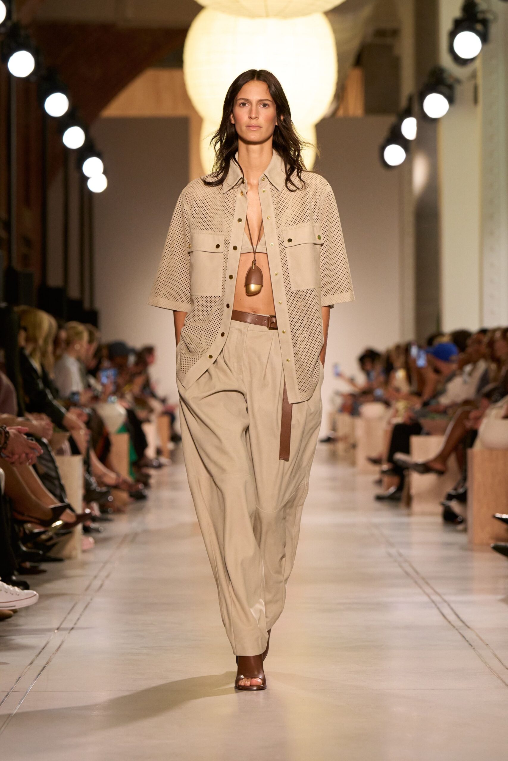 beige relaxed shirt and pants