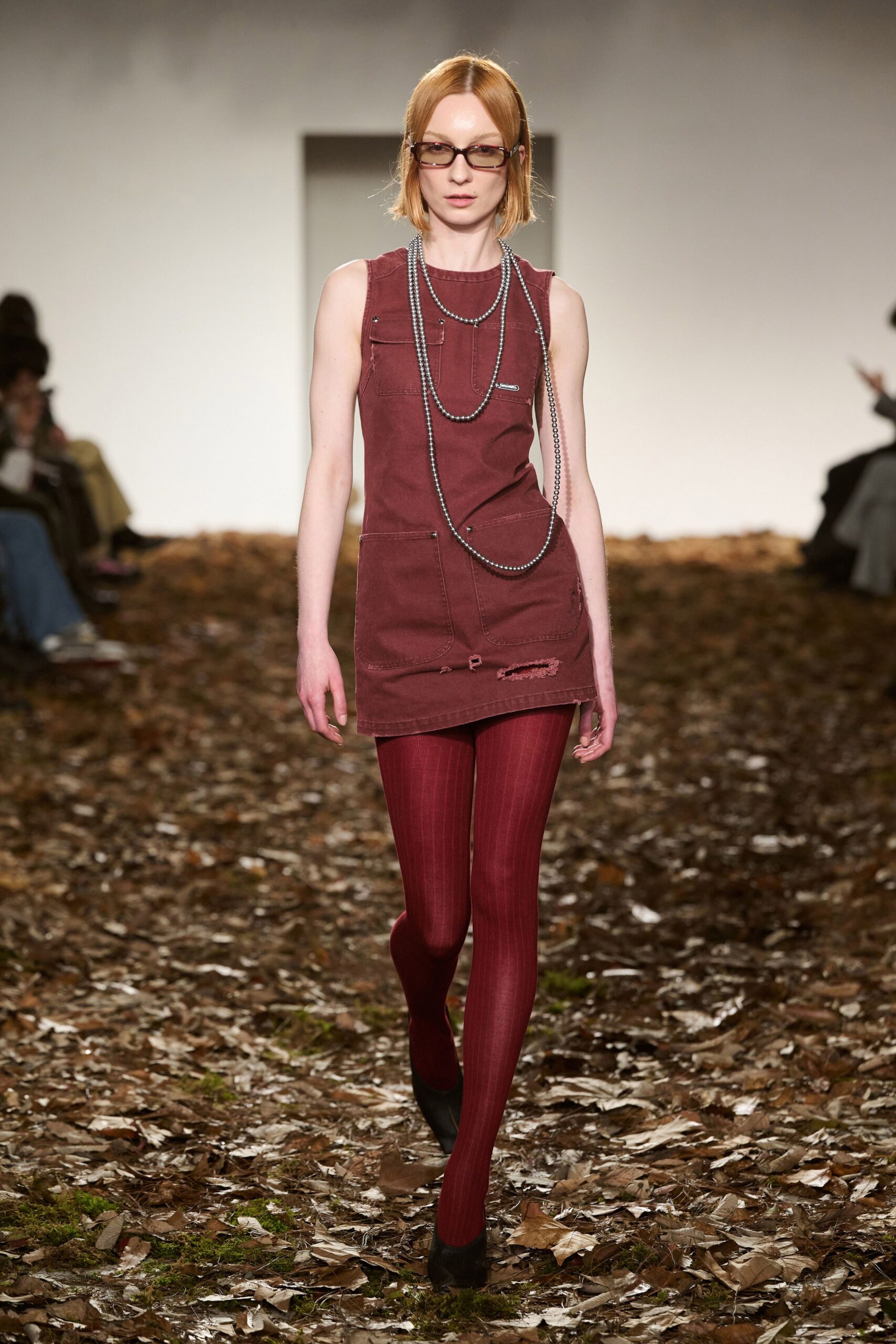 red cotton fitted ribbed leggings