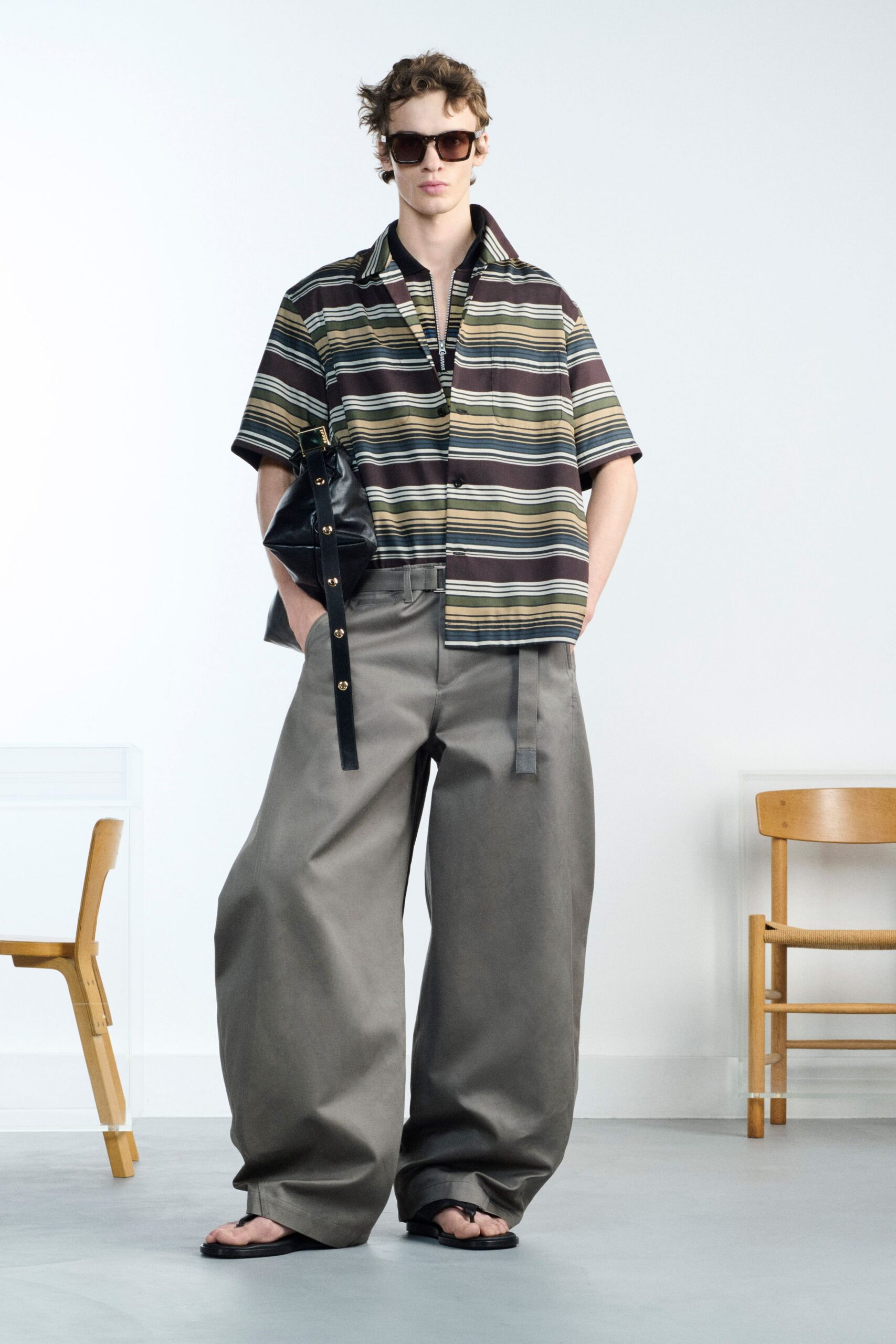 striped shirt relaxed pants