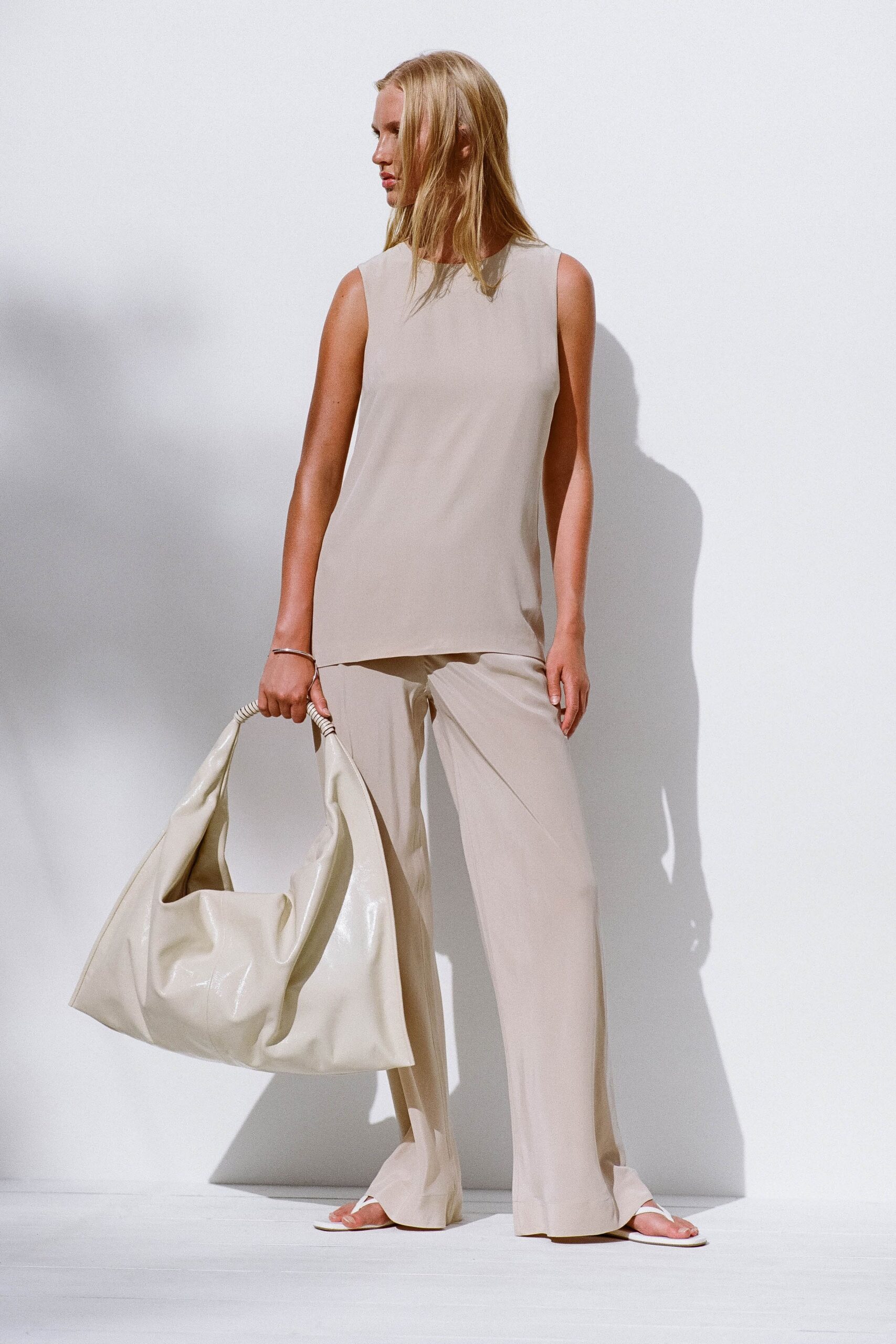 white vinyl bag