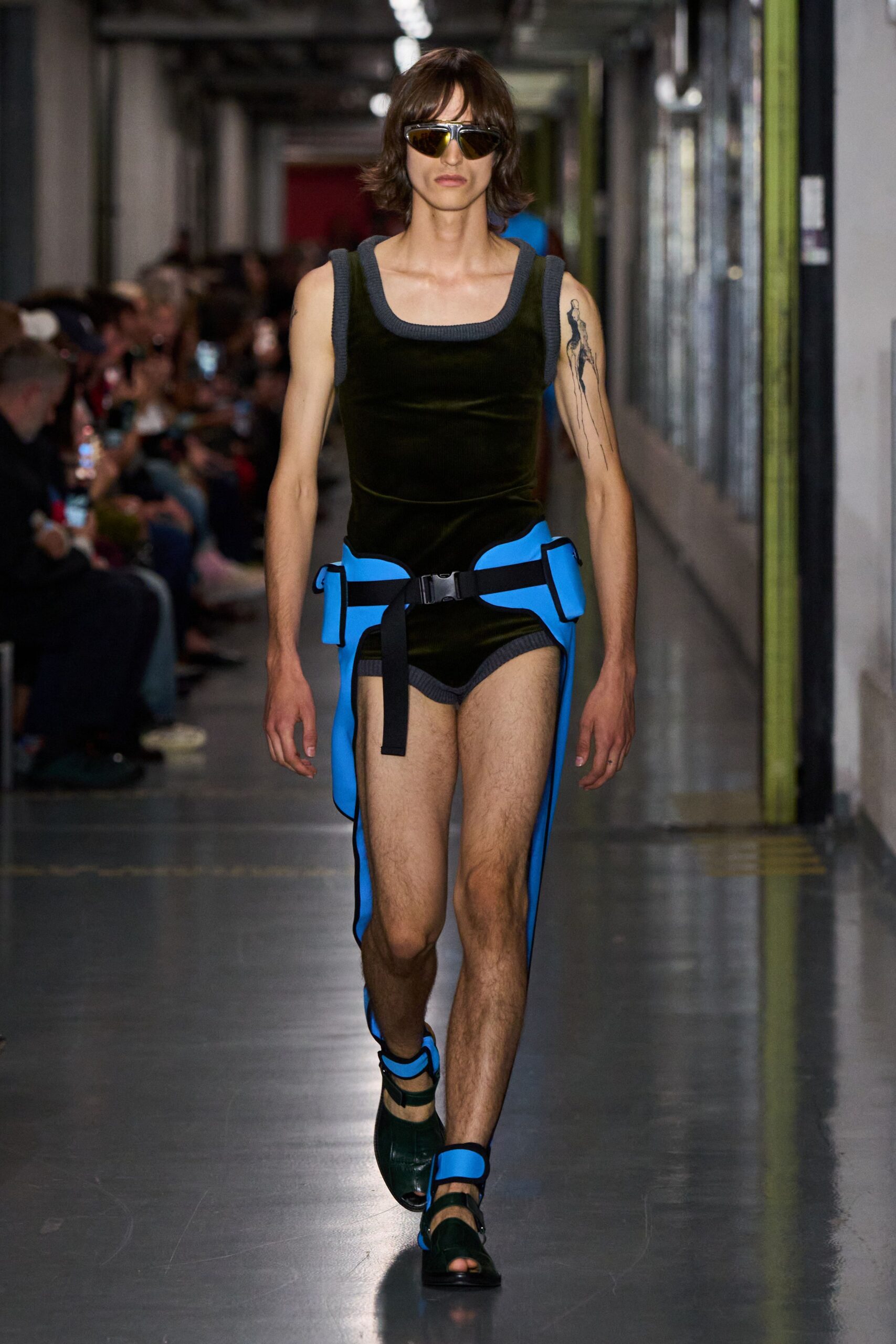 black velvet fitted shorts