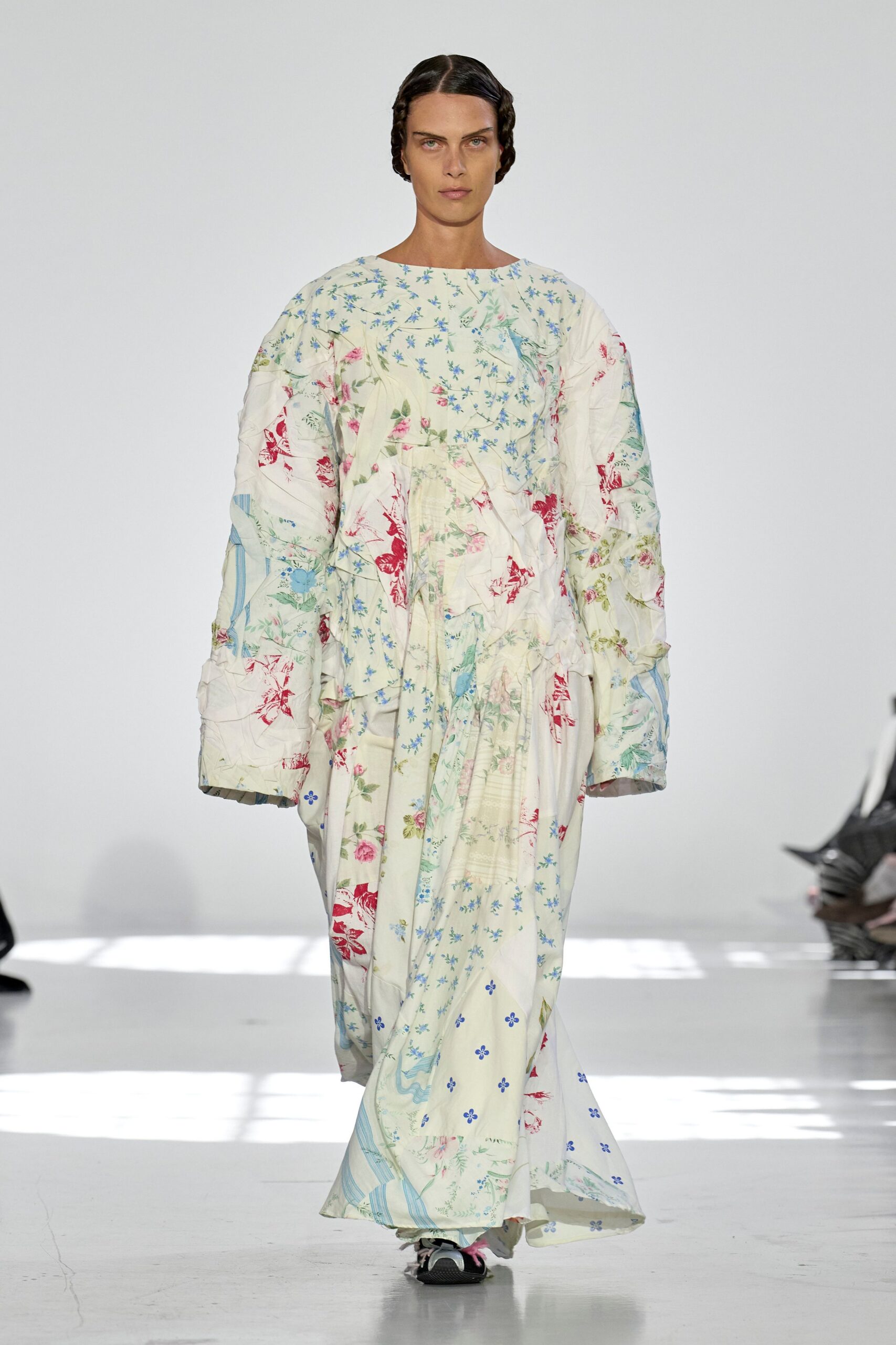 oversized embroidered maxi dress