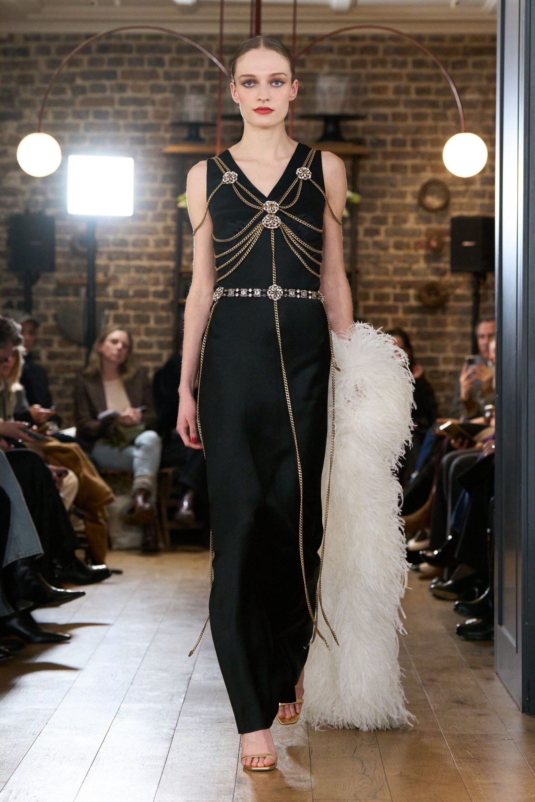 black silk sleeveless dress