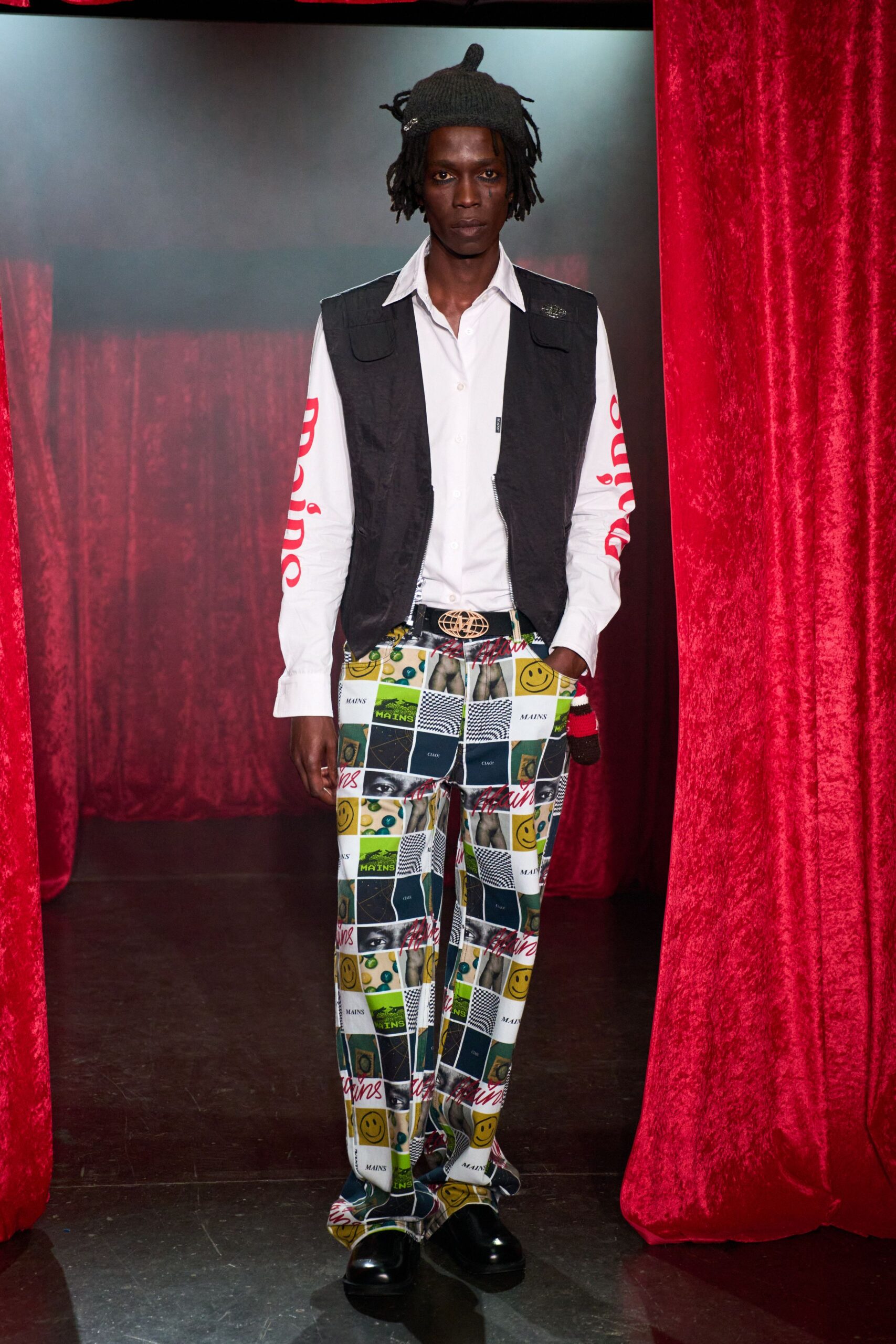 multi cotton relaxed straight-leg printed pants