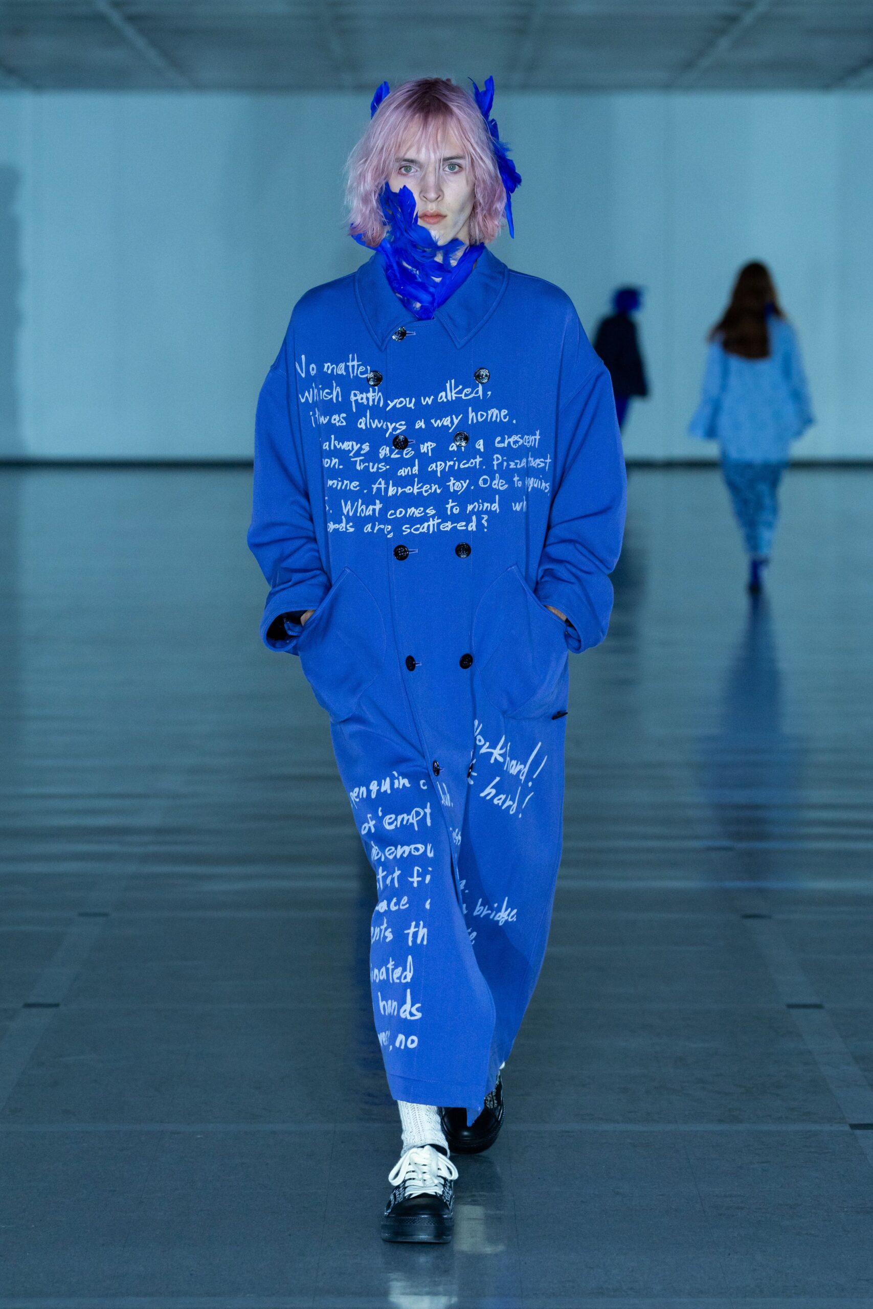blue relaxed cotton jumpsuit