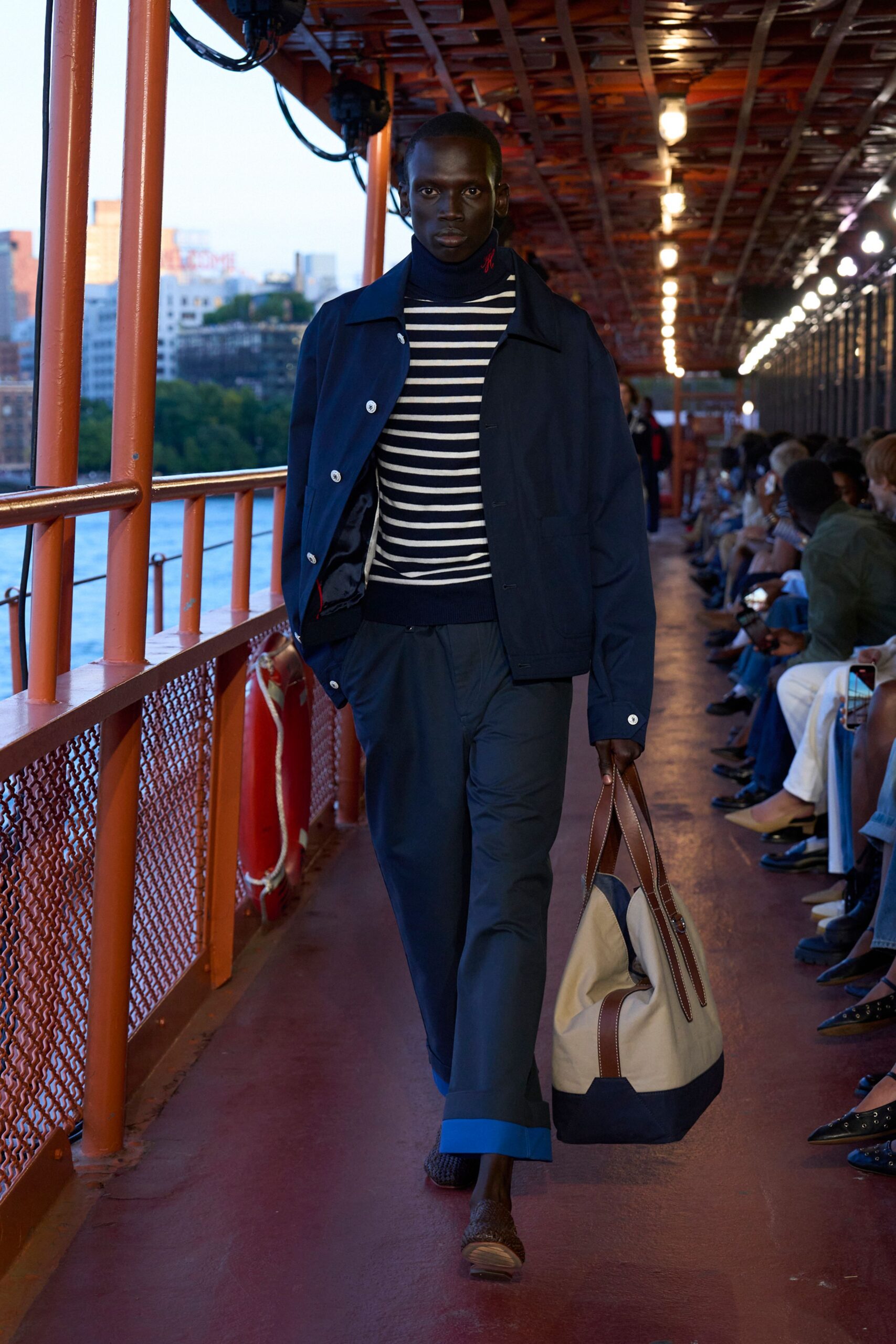 gray cotton relaxed straight-leg pants