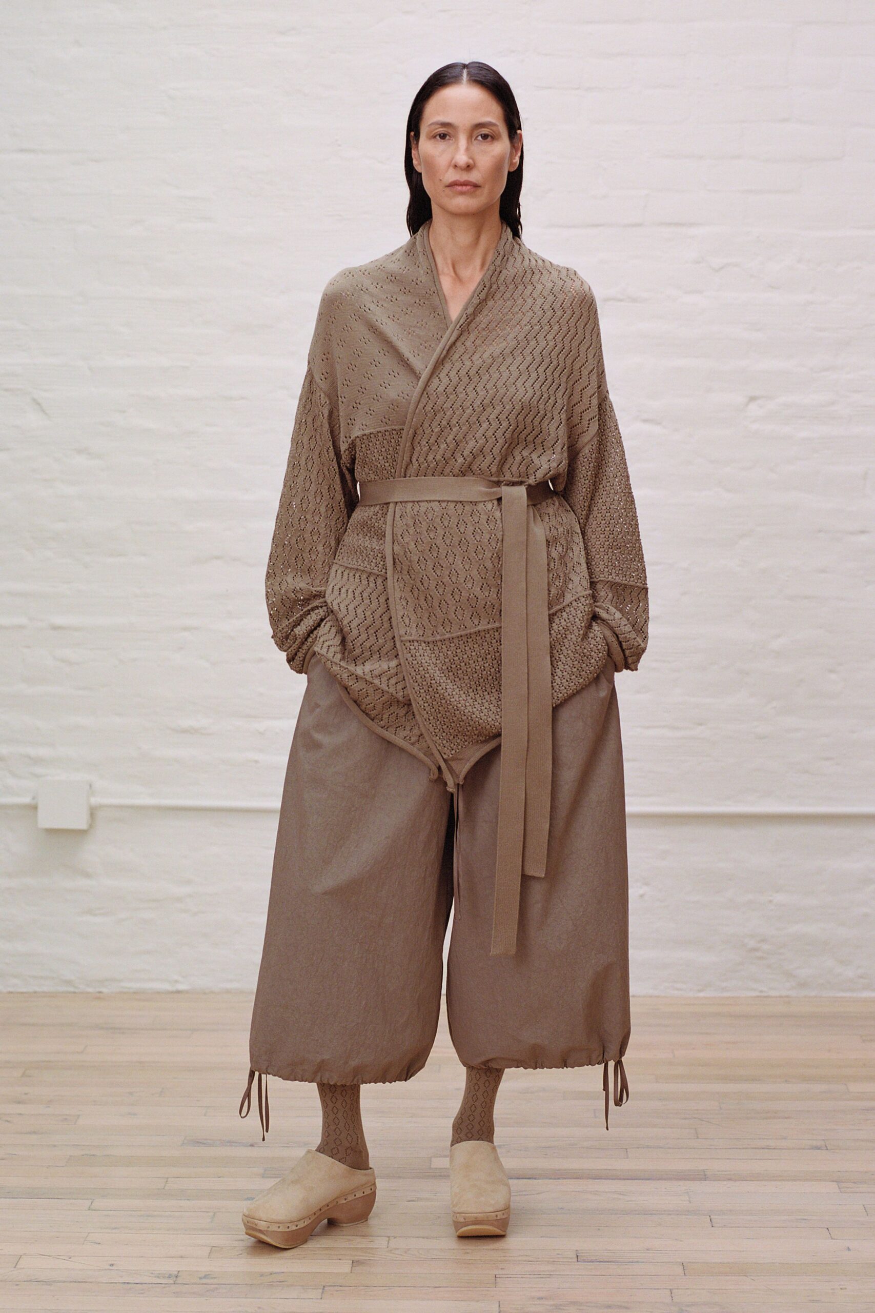 beige relaxed top and pants