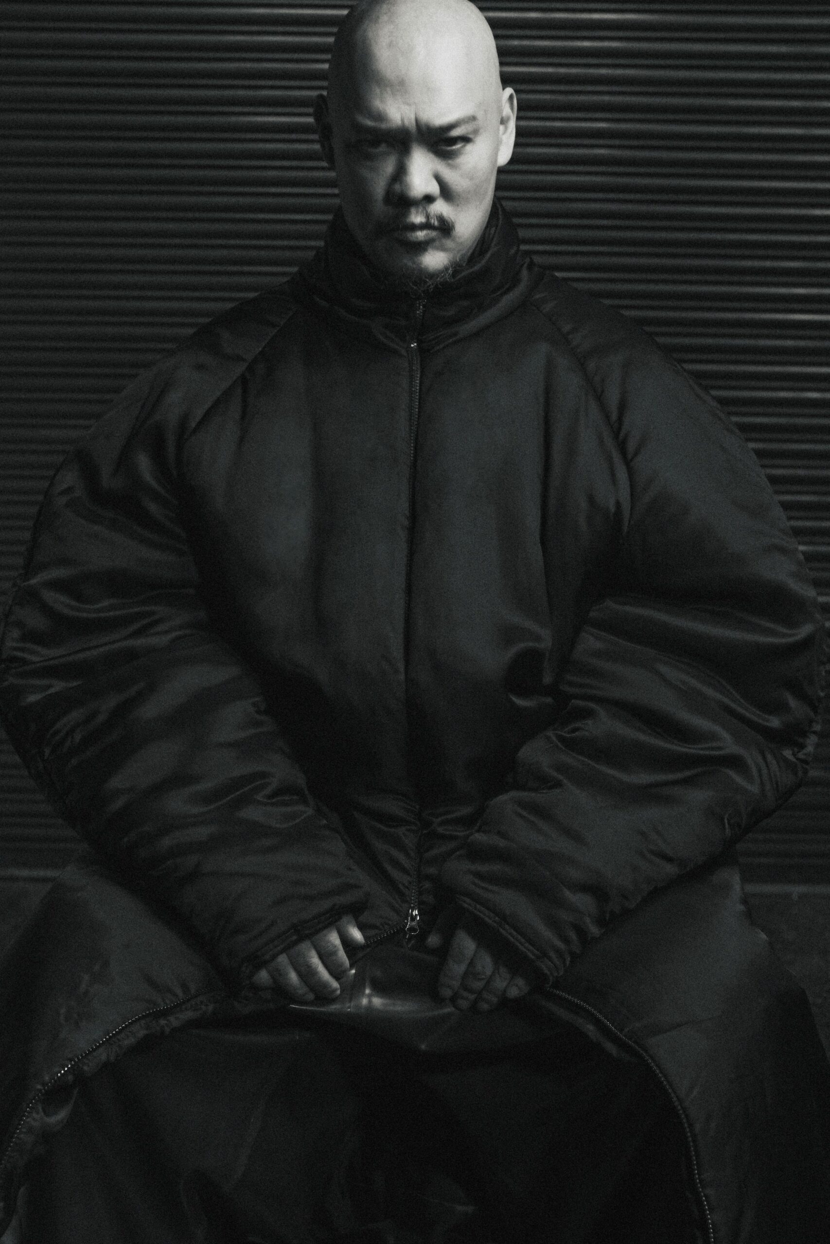 oversized black coat
