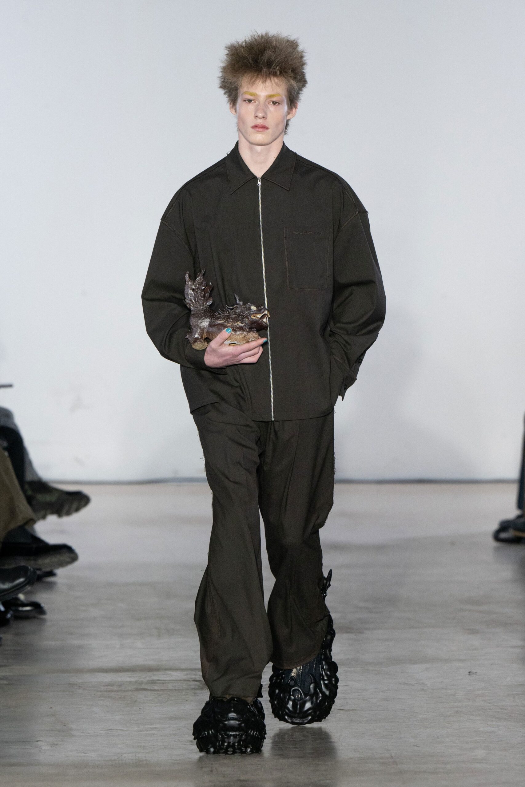brown relaxed shirt and pants