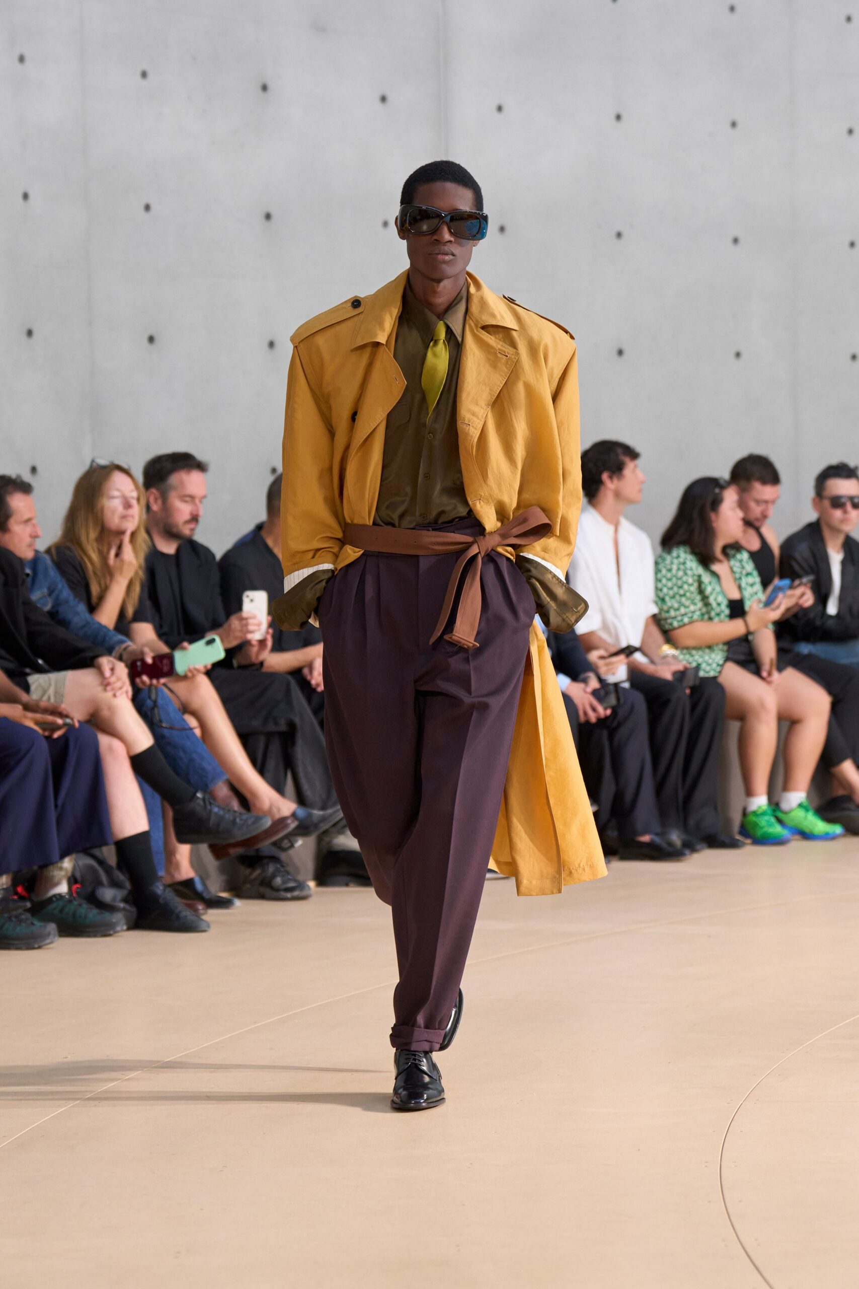 purple tailored pants