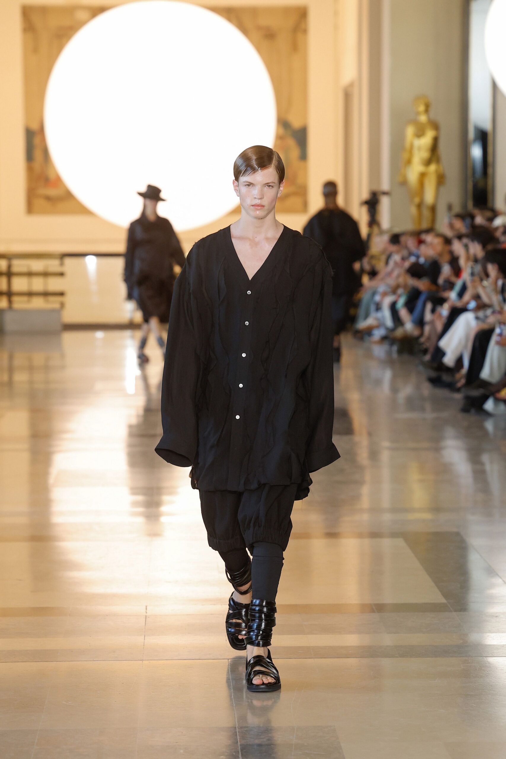black relaxed shirt and pants