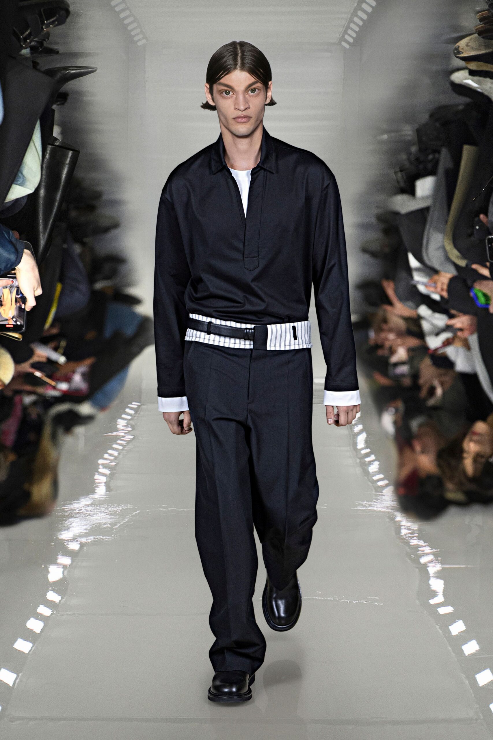 black relaxed shirt and pants