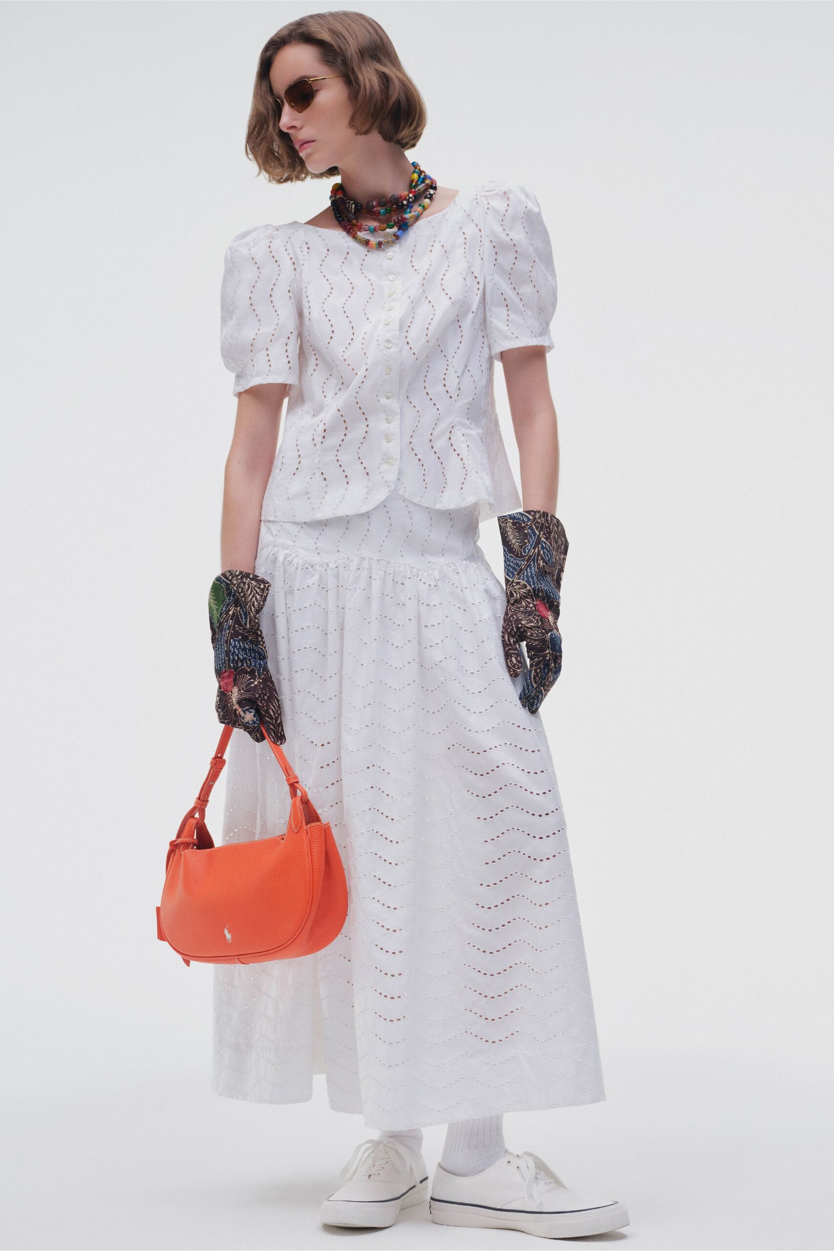orange leather bag