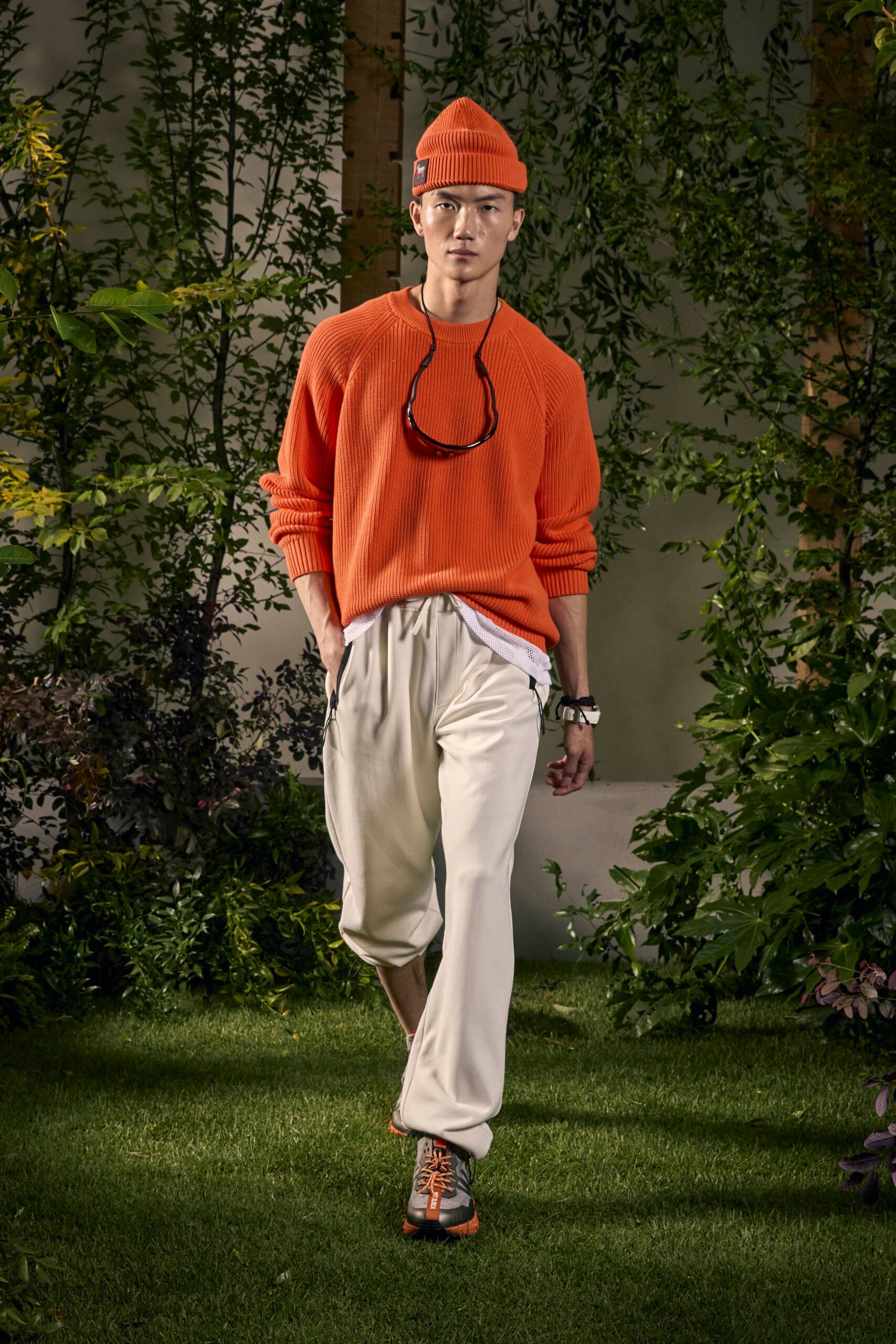 orange cotton hat