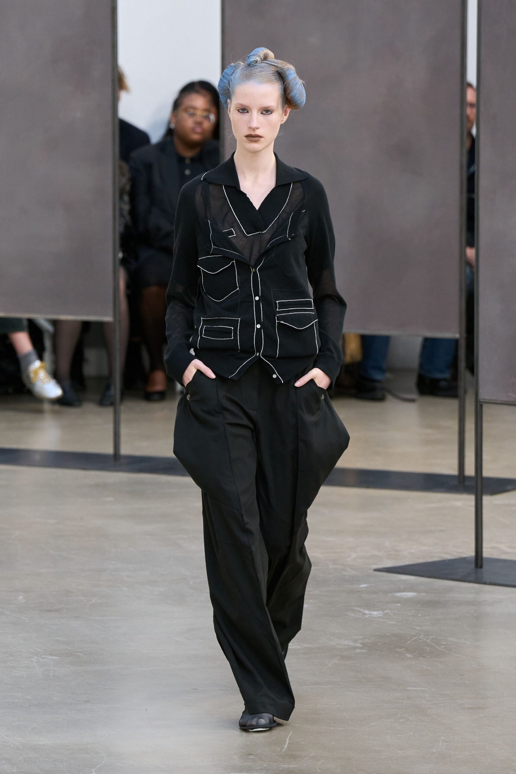 black relaxed shirt and pants