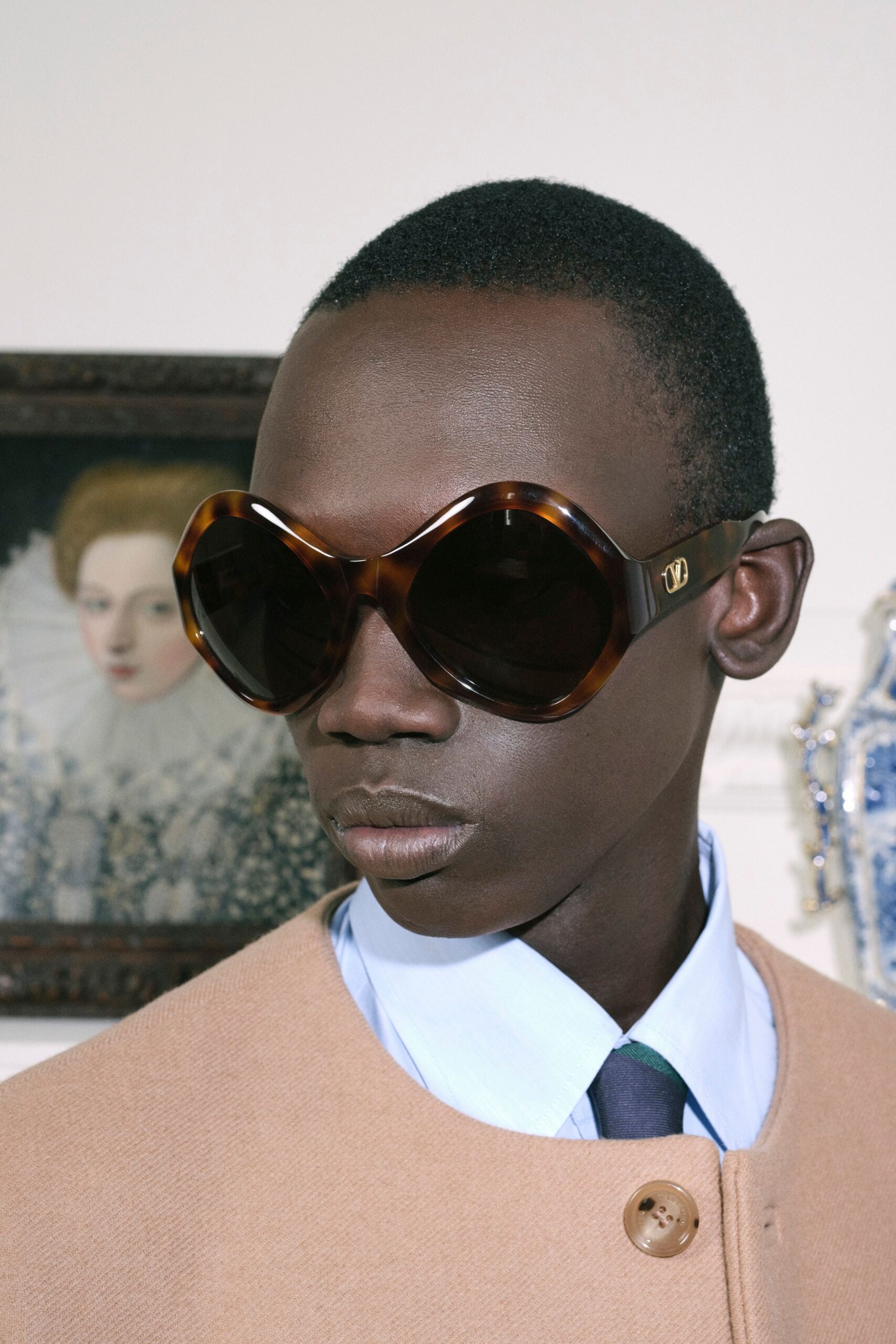 brown vinyl sunglasses