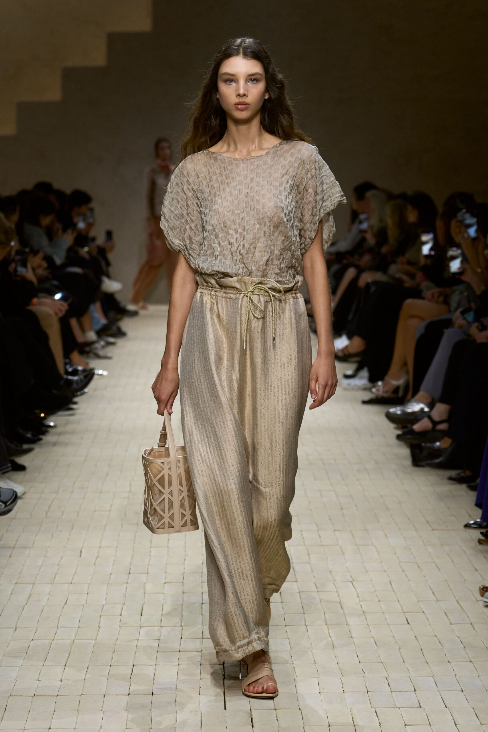 gold silk relaxed jumpsuit