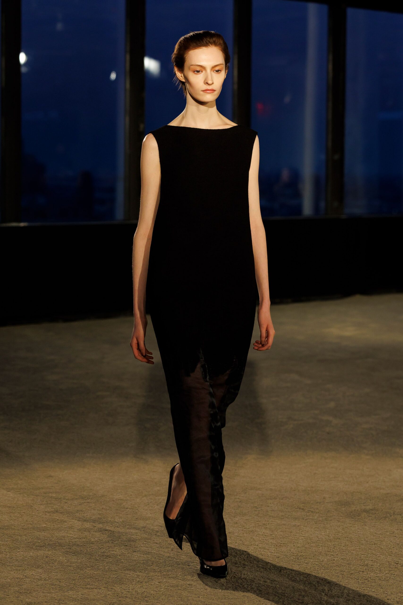 black midi dress with shoes