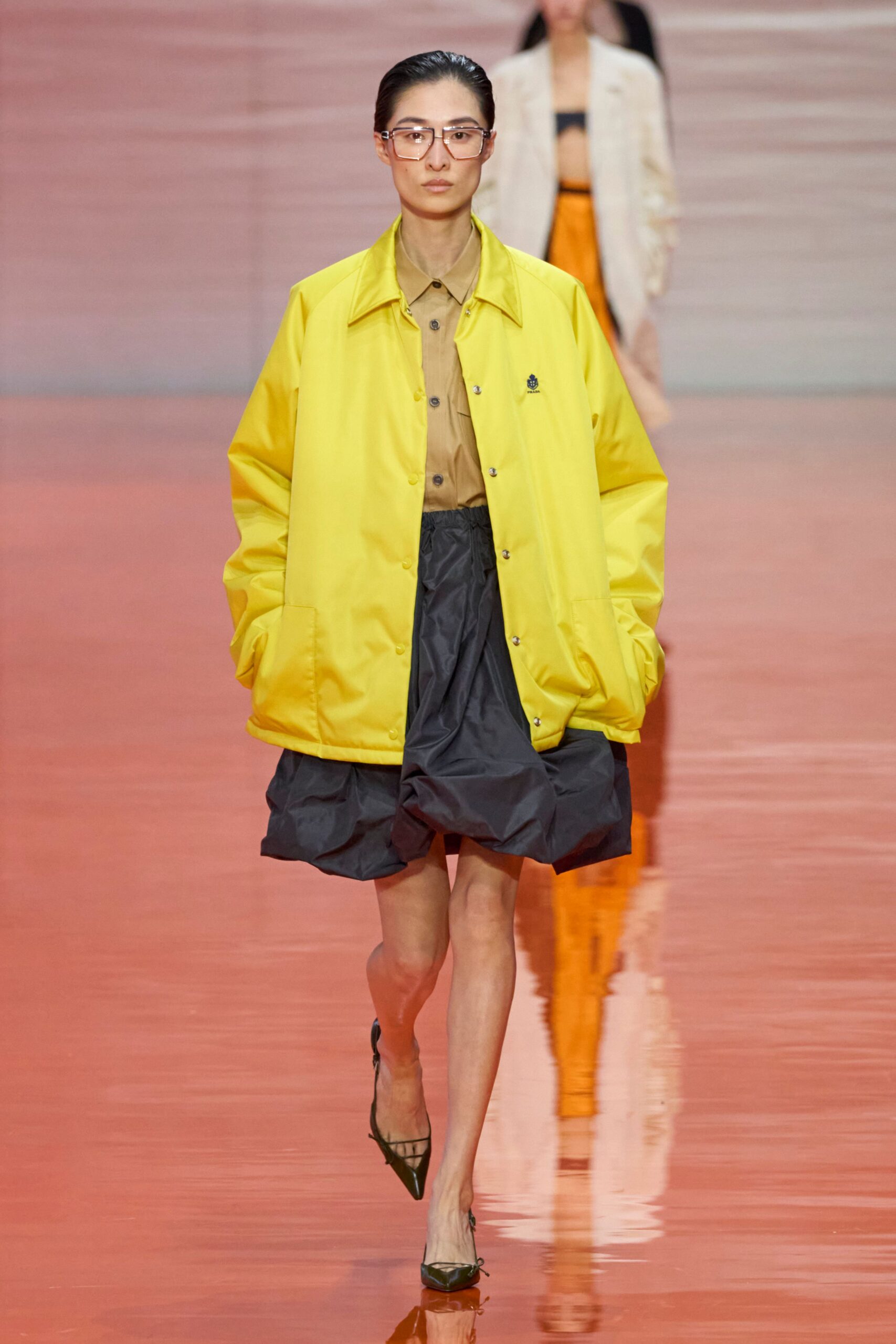 yellow oversized jacket