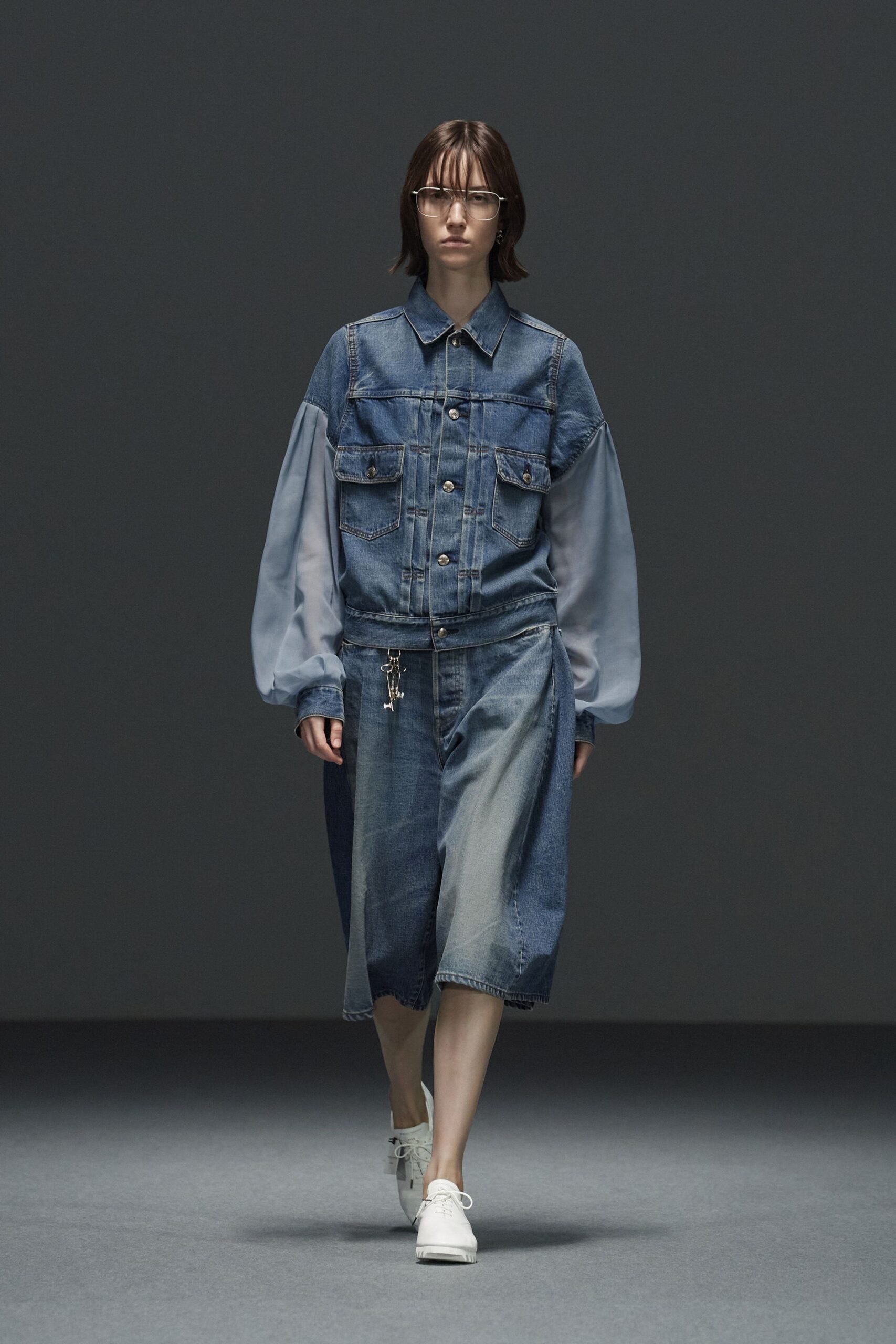 blue denim jacket and pants