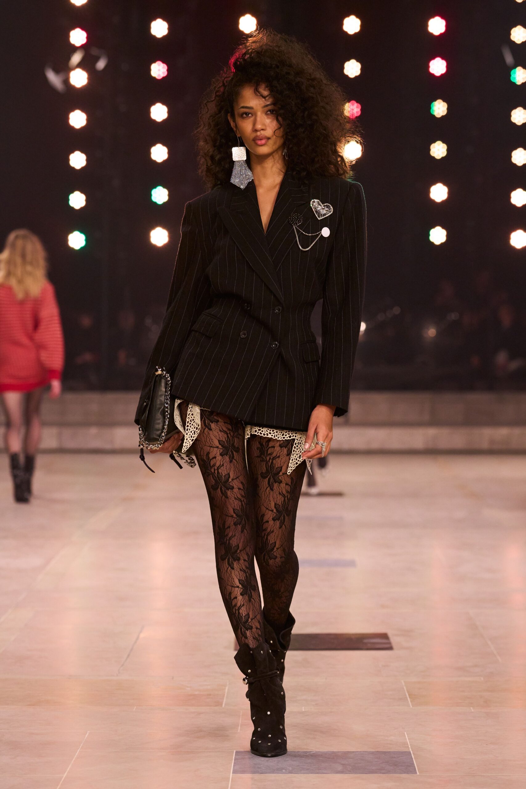 black tailored blazer with shorts