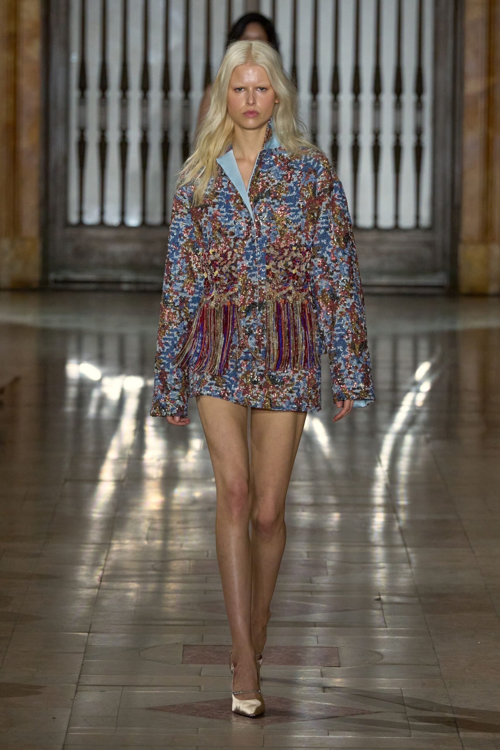 floral relaxed jacket with shorts