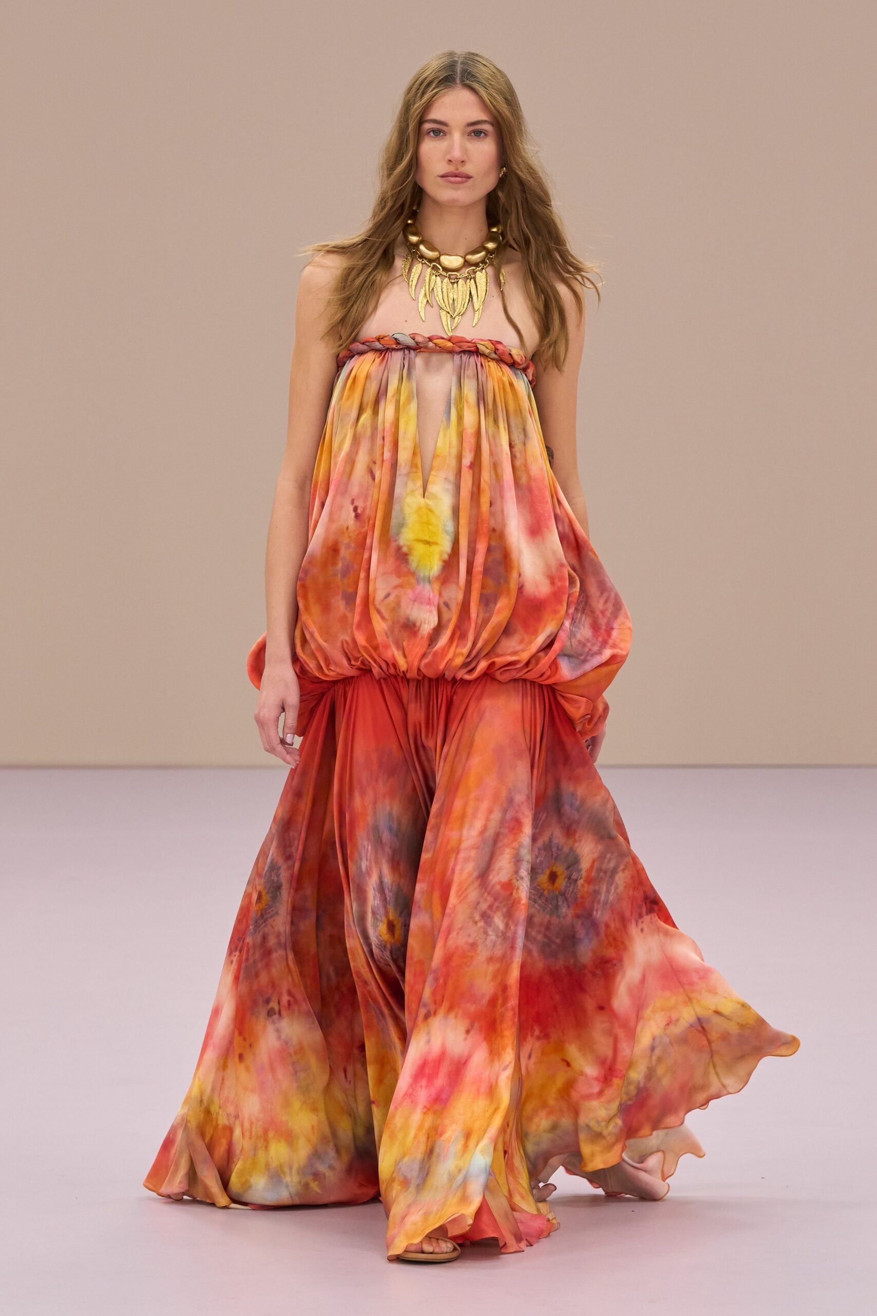 relaxed maxi dress in vibrant colors