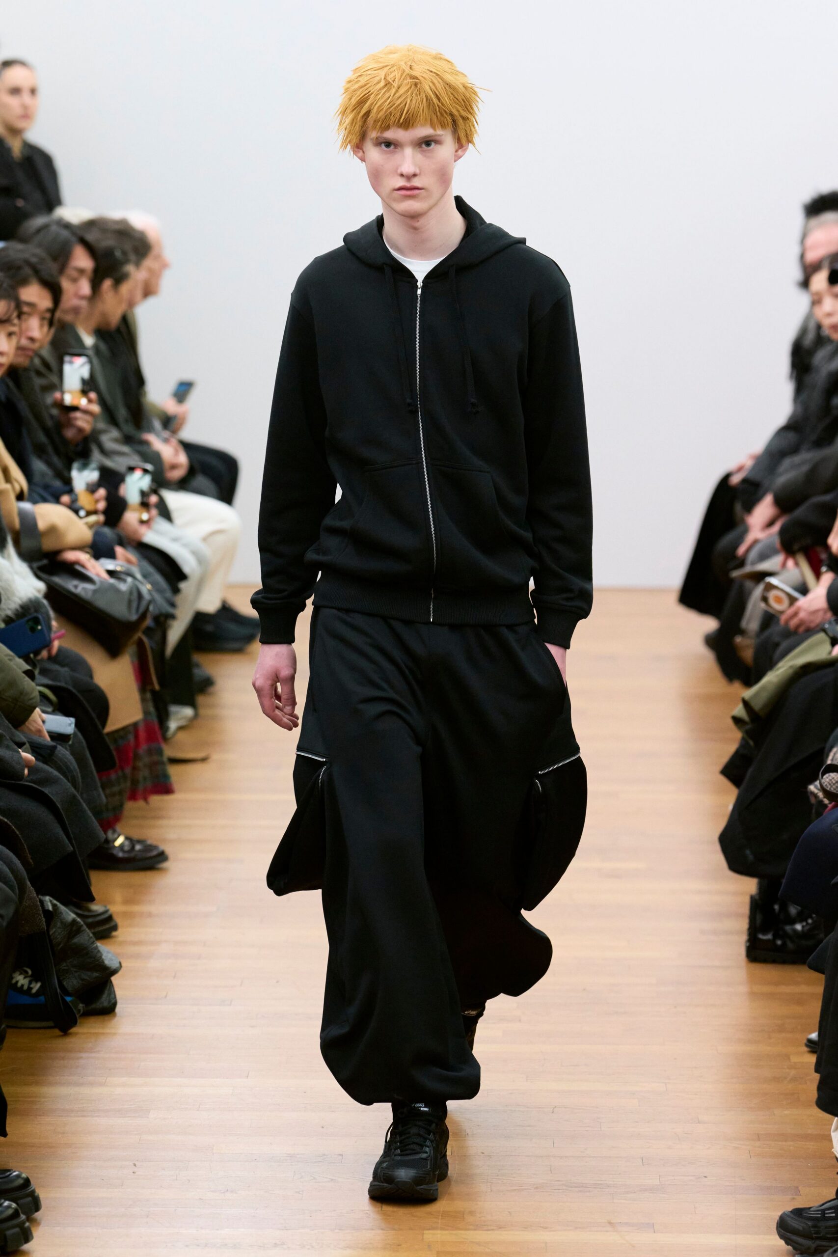 black relaxed hoodie and pants