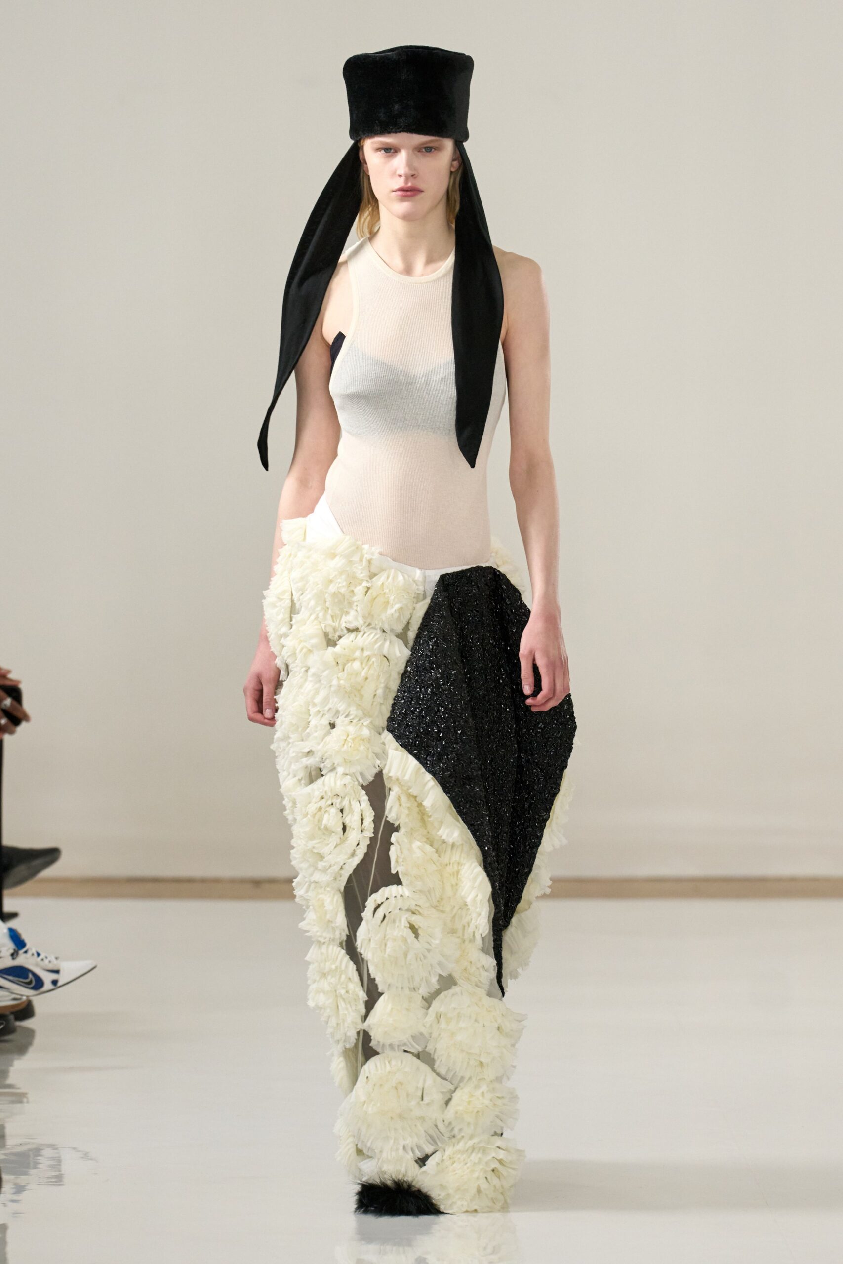 black velvet structured hat