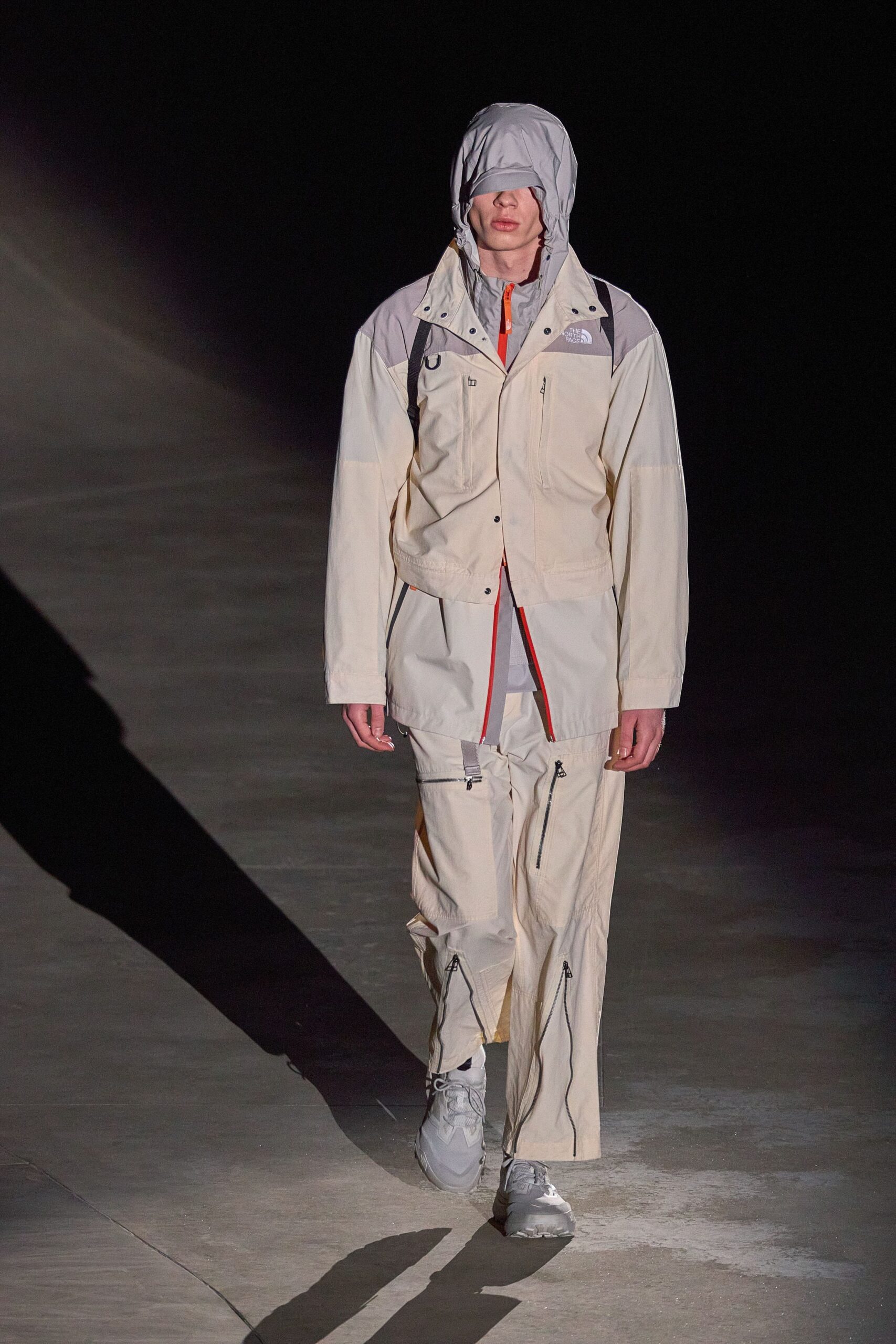 white relaxed jacket and pants