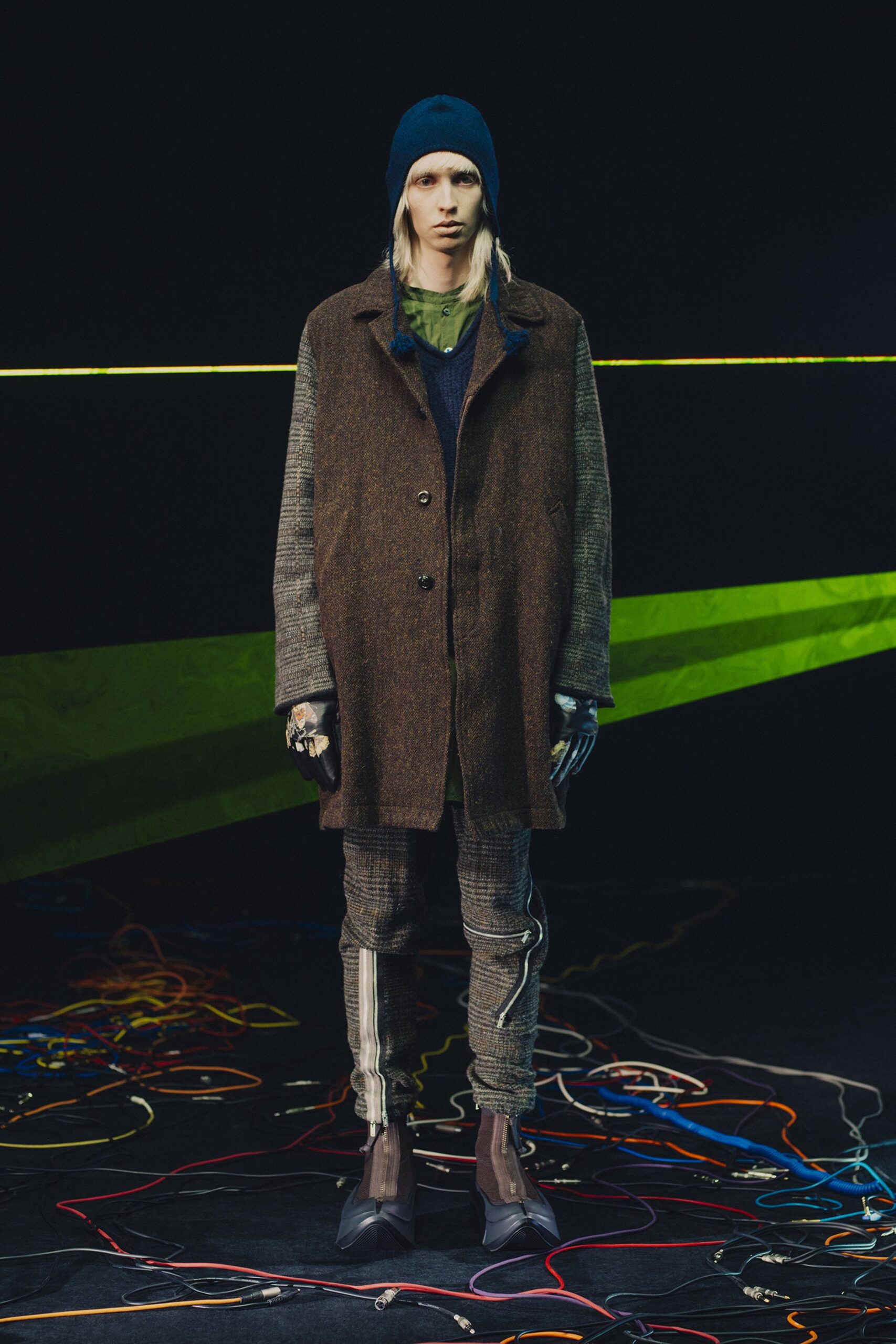 brown wool relaxed coat