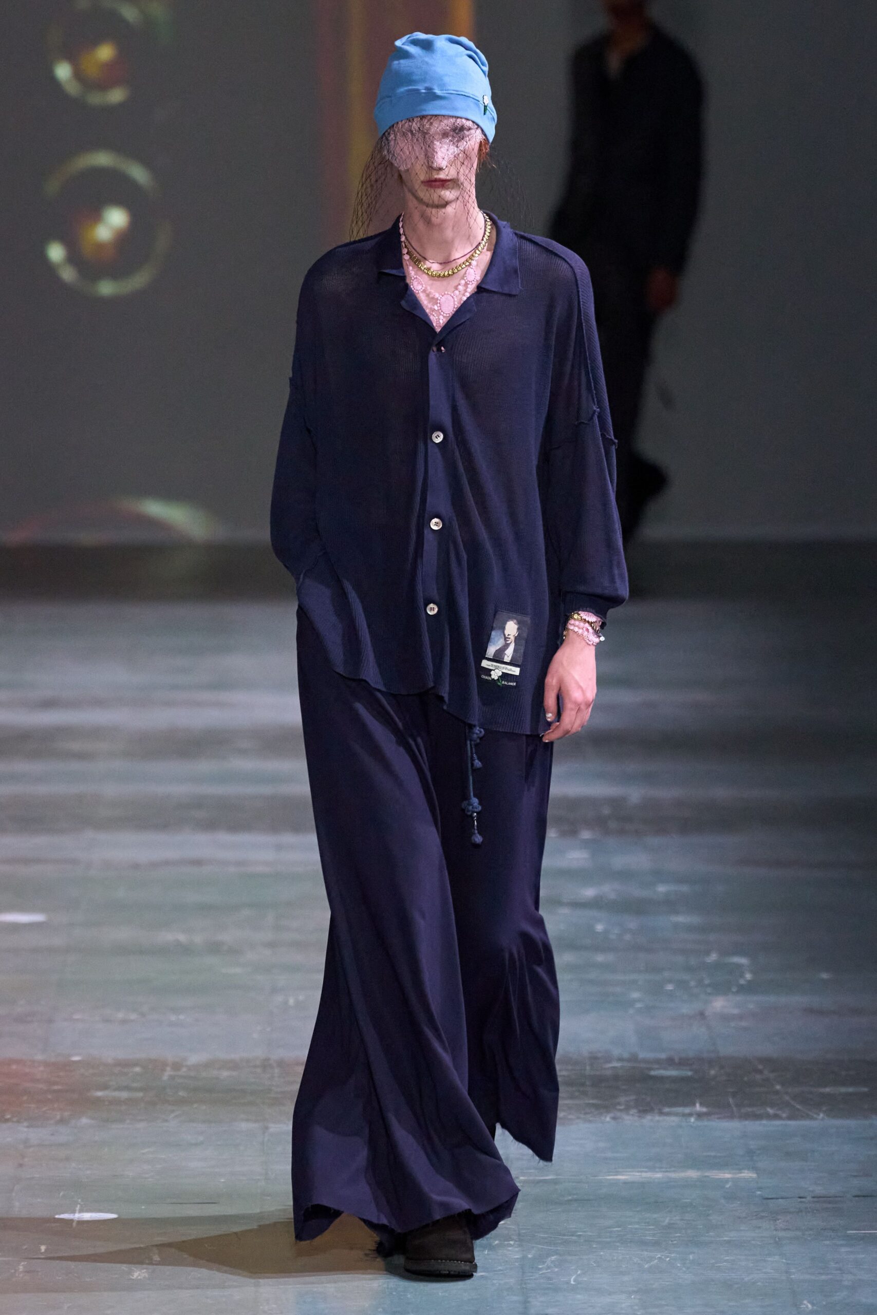 blue relaxed shirt and pants