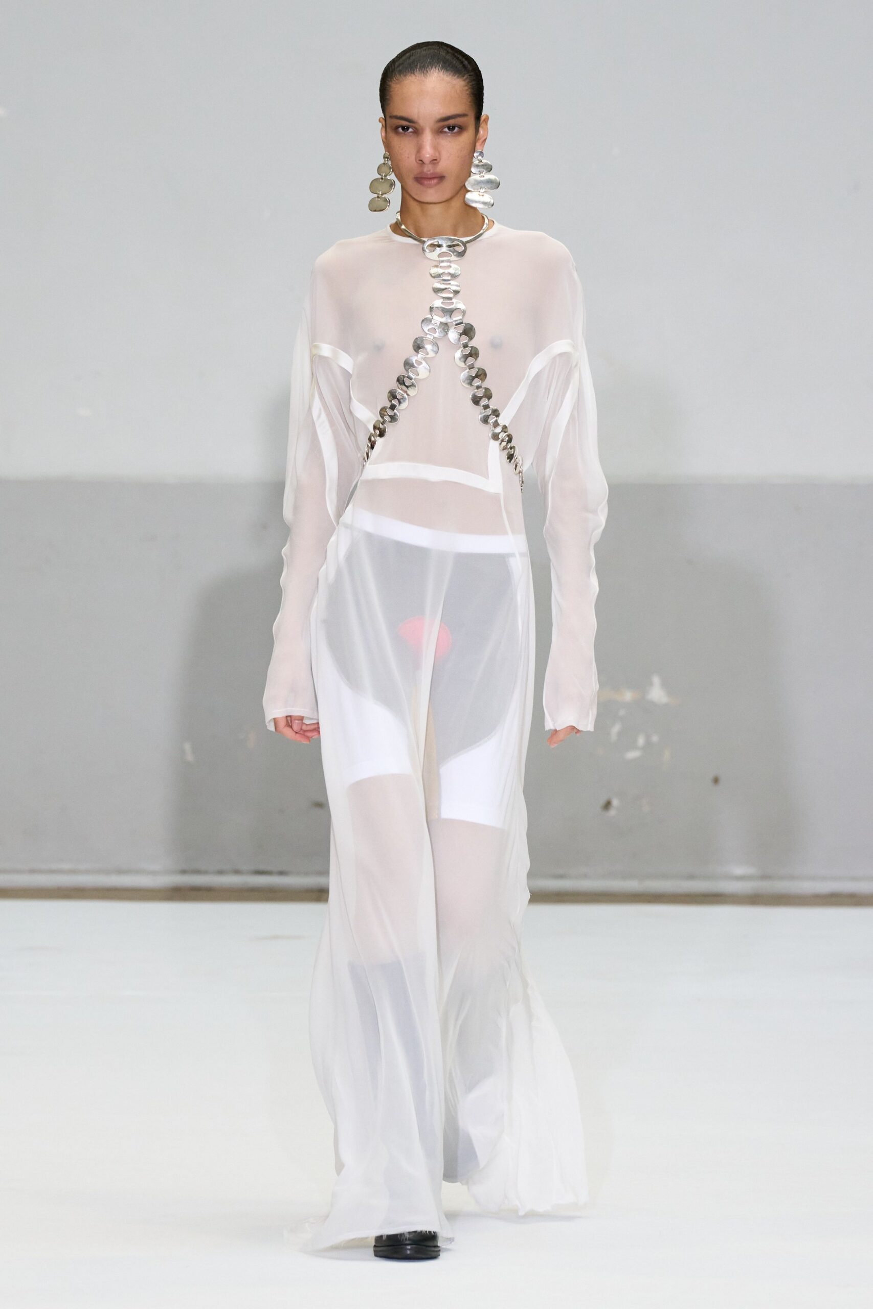 white sheer maxi dress