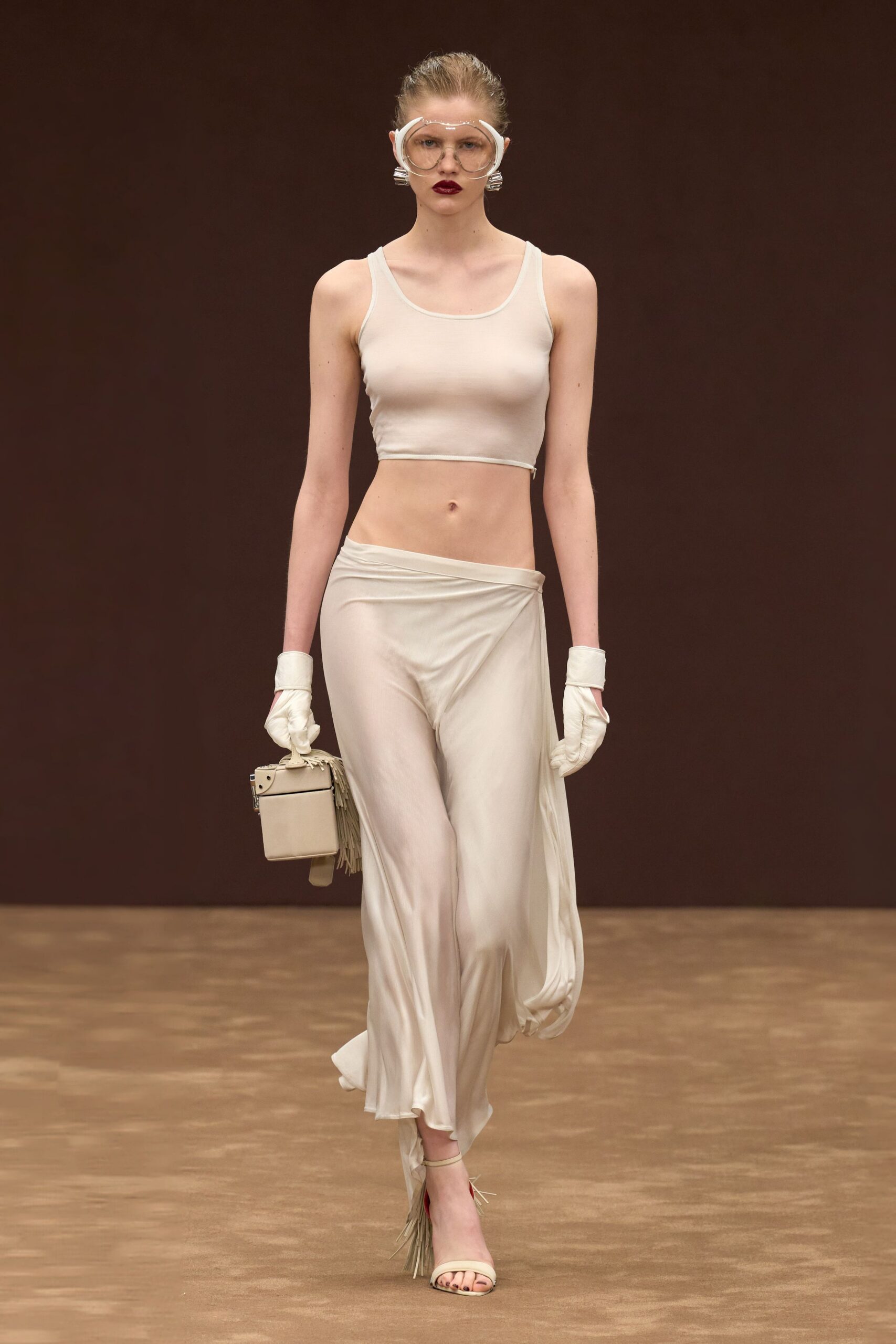 white silk gloves