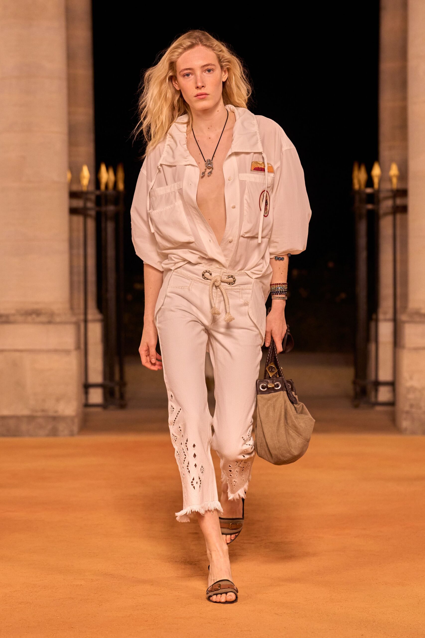 white cotton short-sleeve collared oversized buttoned shirt