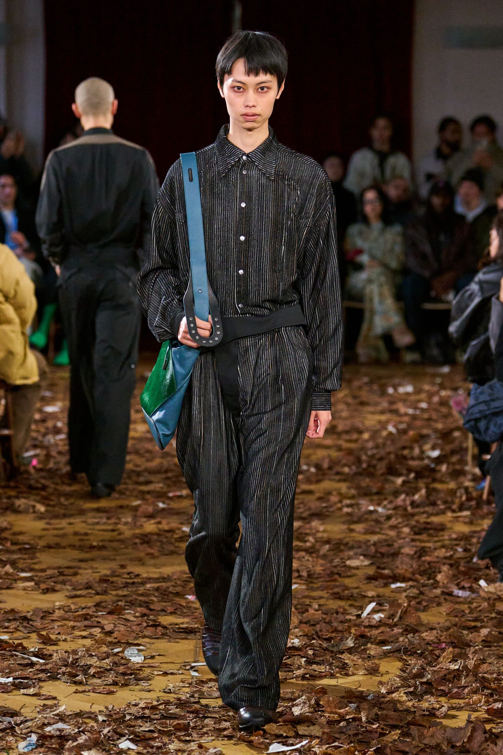 black relaxed shirt and pants